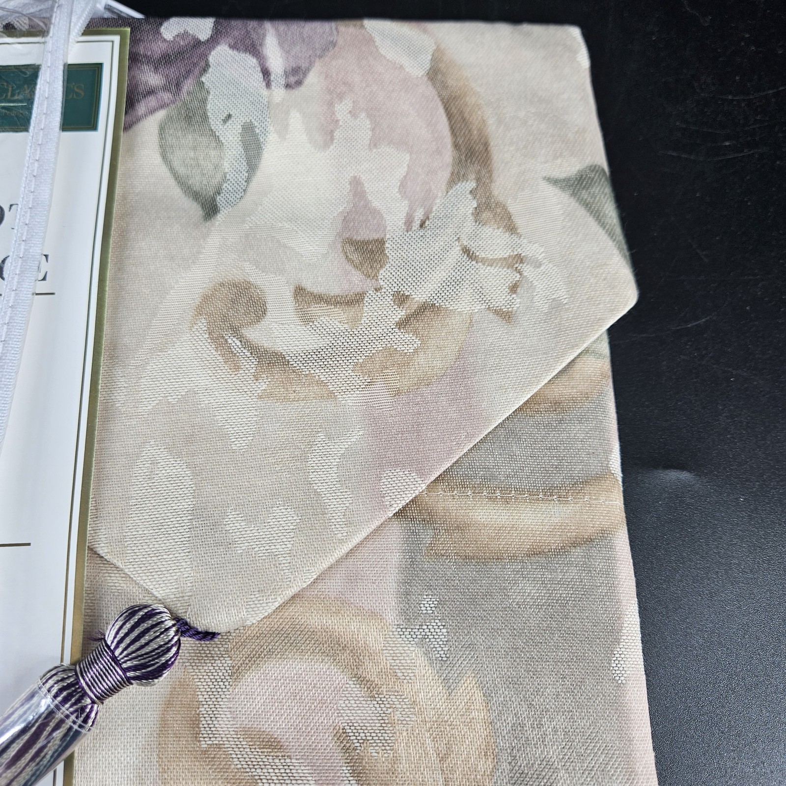 Croscill Ascot Valance Window Treatment 40×25 Classics Cassis Plum Amethyst Curt