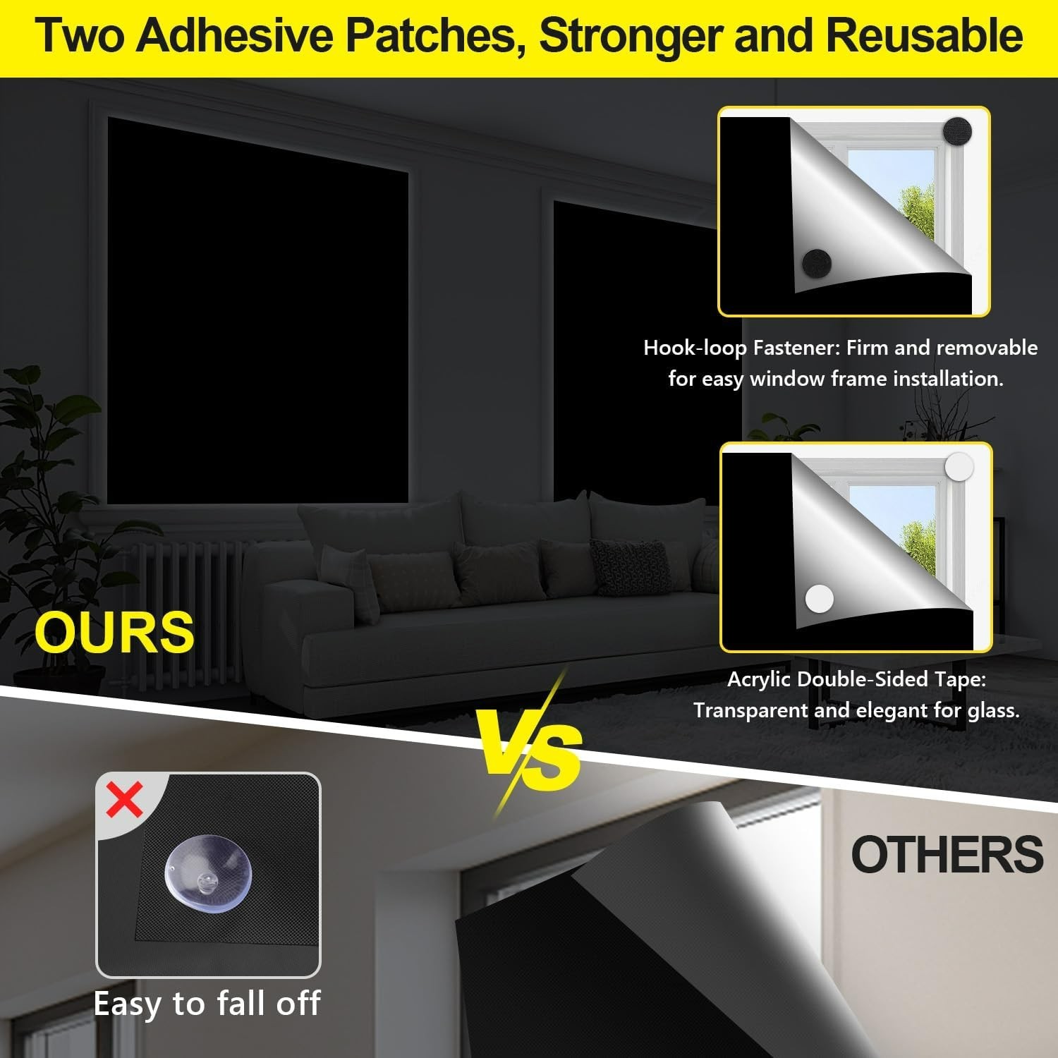 Portable Cuttable Blackout Curtains for Any Window – Total Darkness & Sun Block