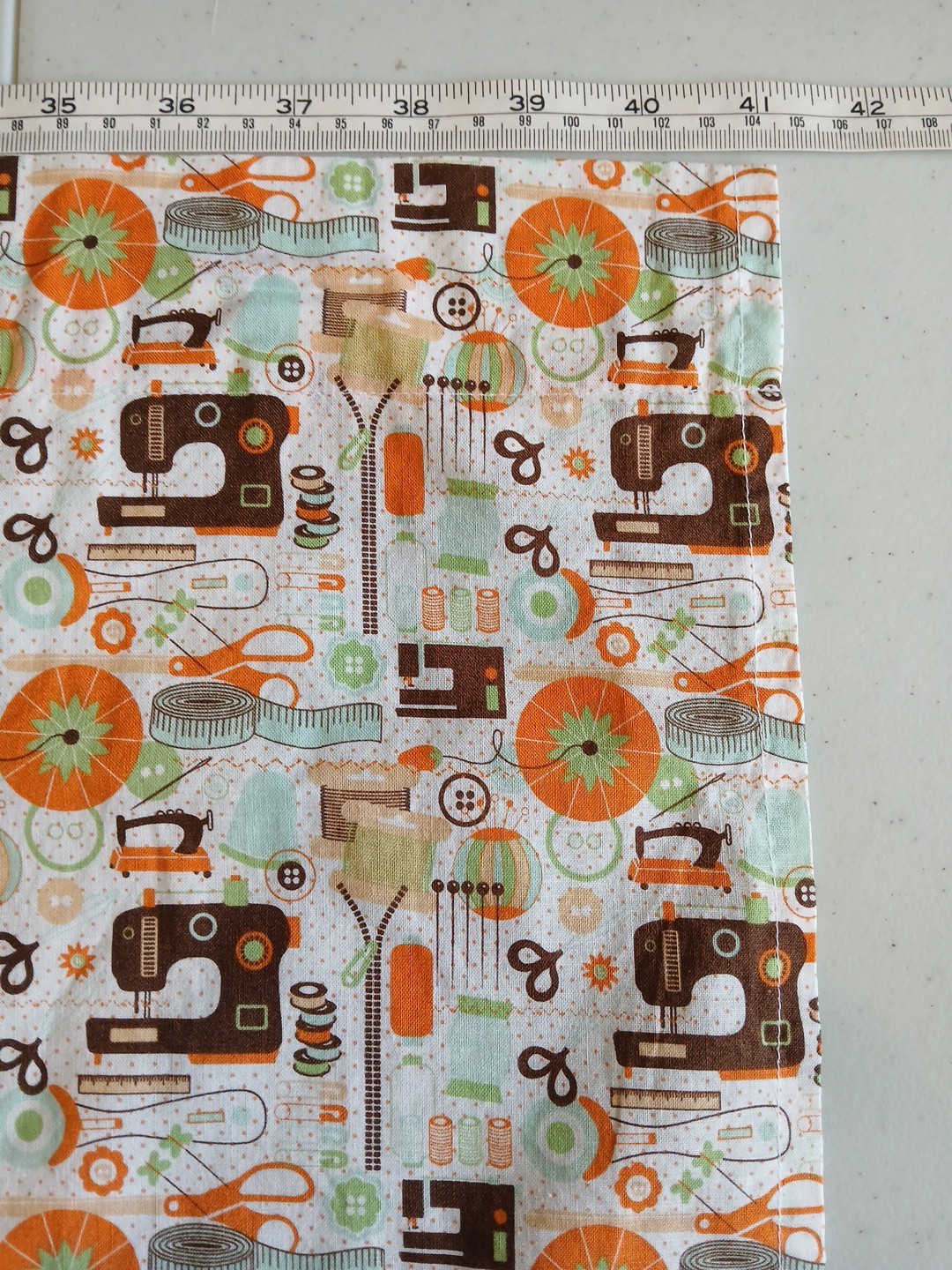 Fabric Window Valance Curtain , Sewing Machines & Notions Themed Fabric