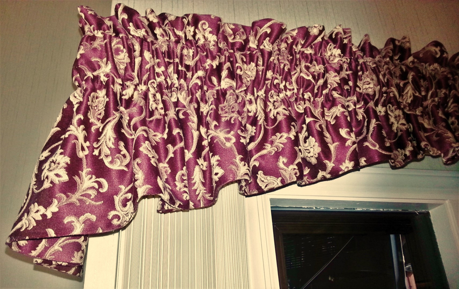 Custom Made Valances for 3 Sliders-Colonial Williamsburg Fab-Lined-20′,18′,13.5′