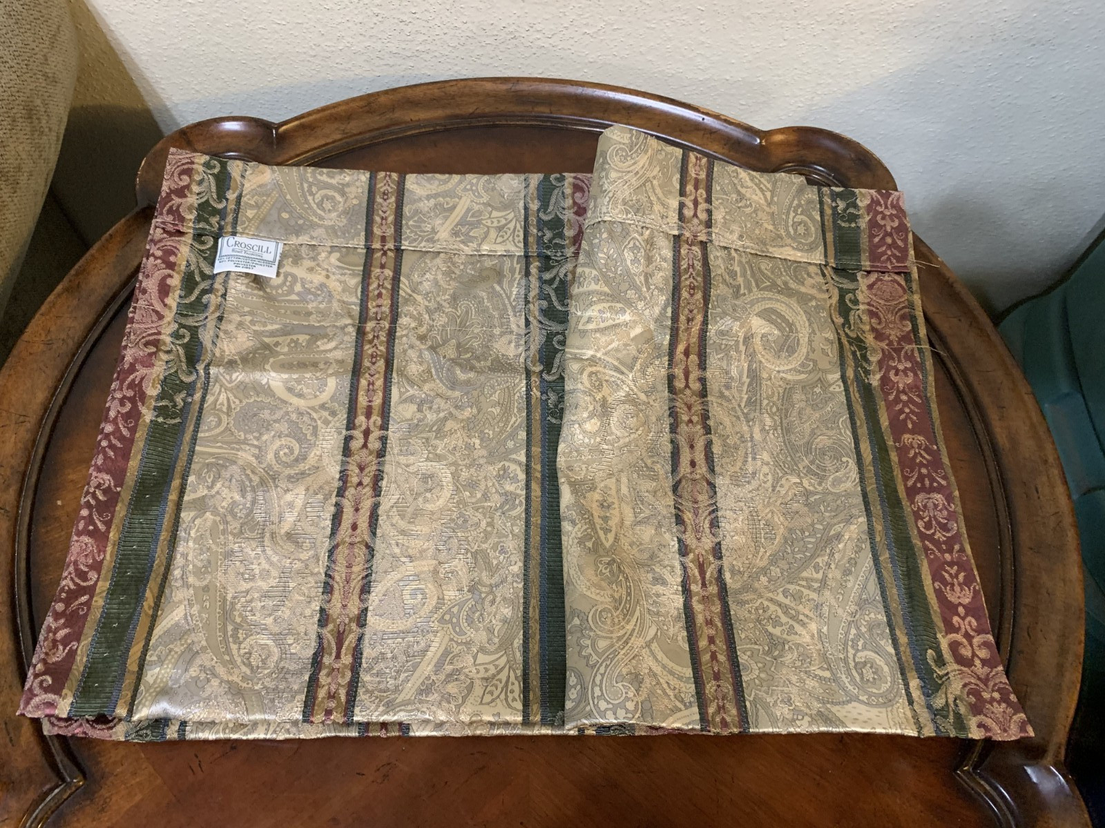 Croscill Dover Manor Townhouse Blouson Valance 84″ x 17.5″ Cotton Blend USA