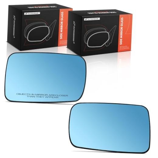 2-PC Driver and Passenger Side Heated Mirror Glass with Backing Plate