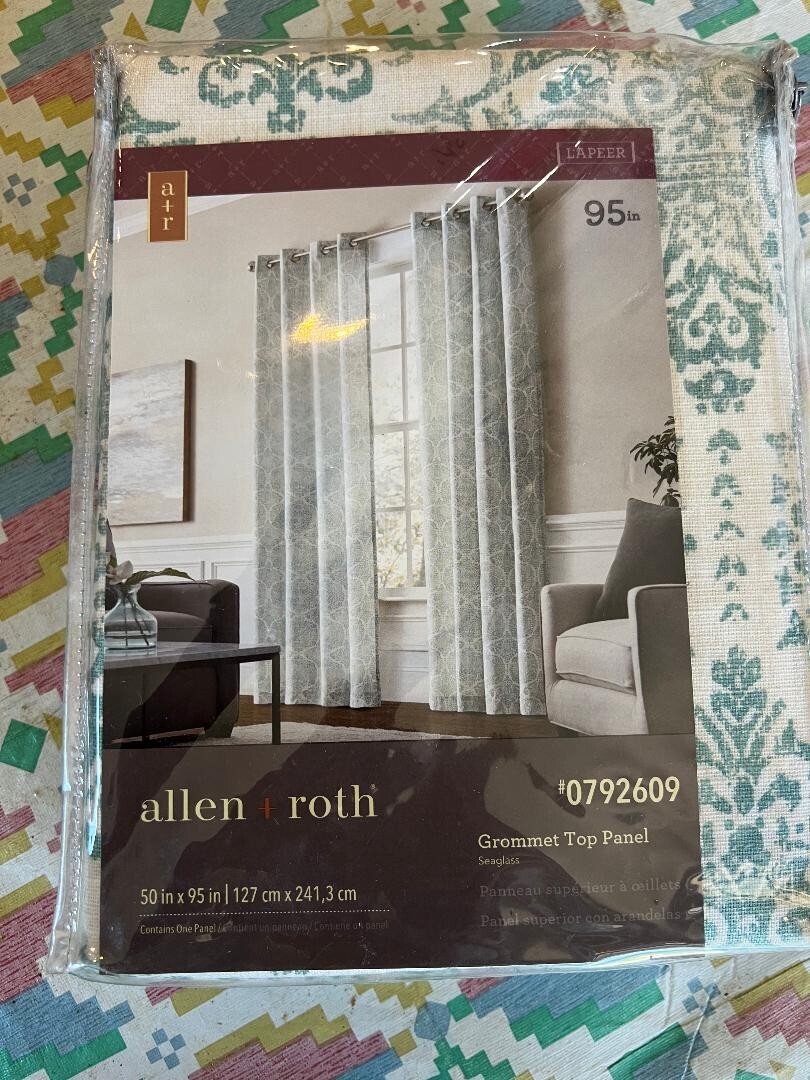 Allen + Roth Seaglass Grommet Top Panel 50″W x 95″L – One Panel #0792609