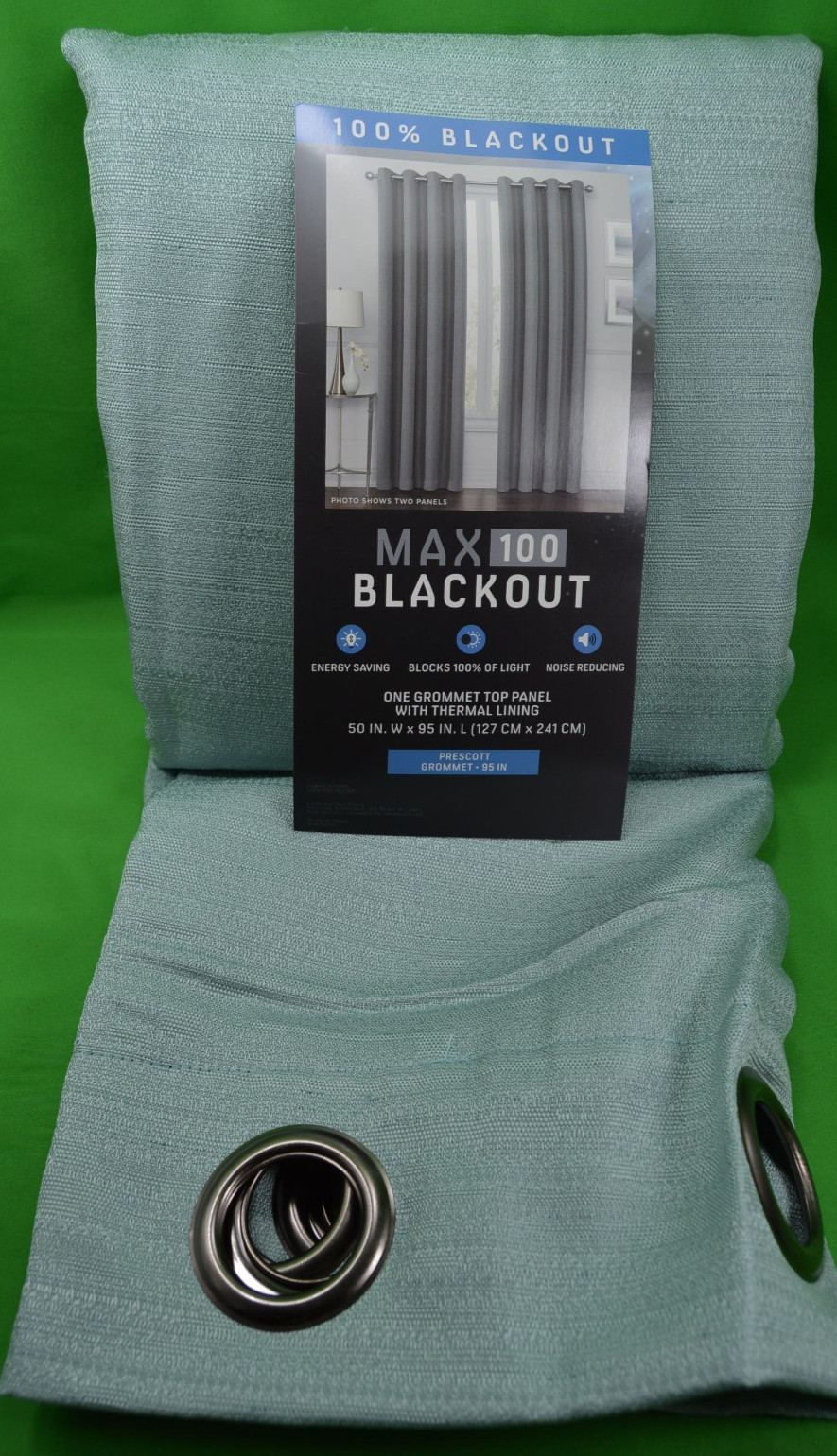 1 Eclipse MAX 100% Blackout Curtain Panel,Grommet Top Thermal Lining,50 x 95
