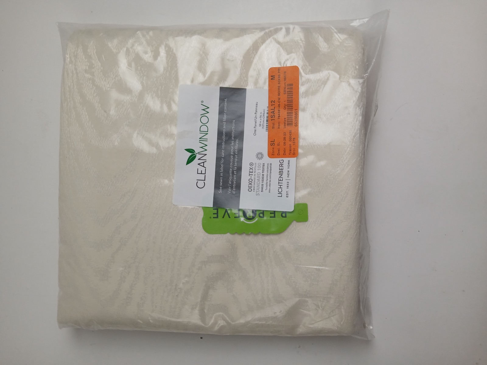Lichtenberg Clean Window Woodgrain Semi-Sheer Grommet Curtain 50×96 #CT21