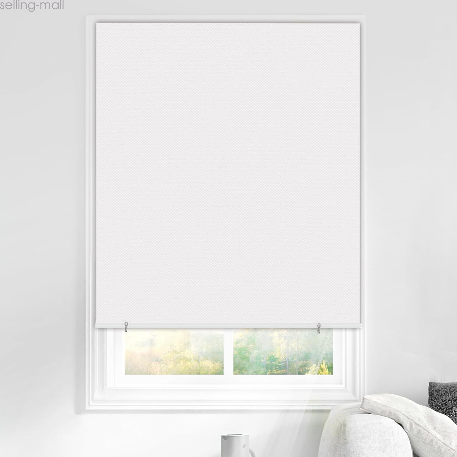 100% Blackout Roller Curtains Cordless Window Shade Blackout Blinds for Room