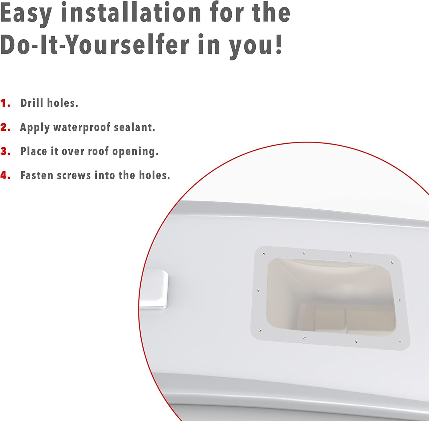 RV Skylight | Universal Skylight Window Cover for Exterior Camper Roof | Durabl