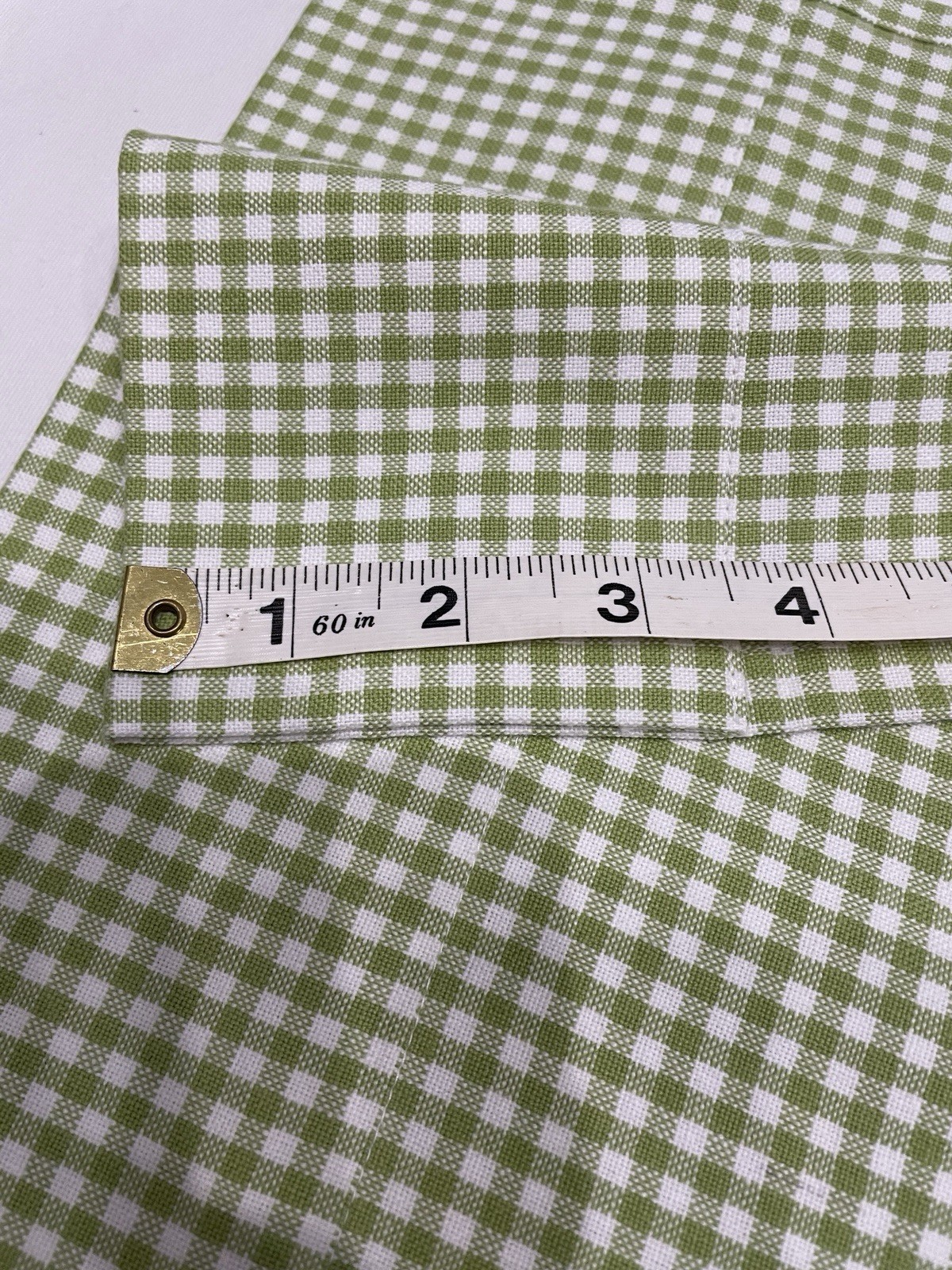 New Pottery Barn Kids Green & White Cotton Curtains 44×63″ Pair Open Package