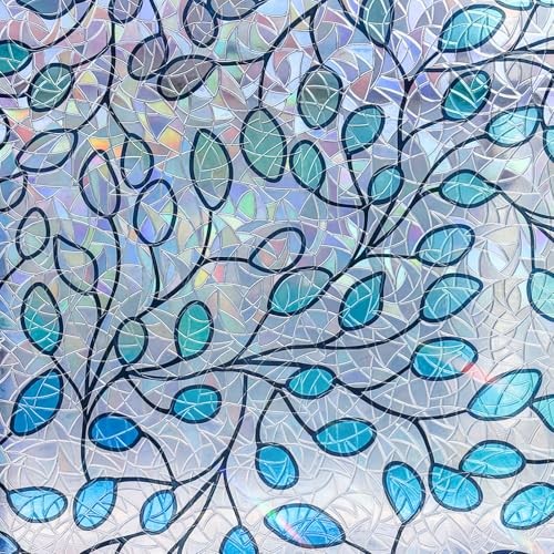Colored Leaves Privacy Window Film with UV Protection & Heat 31.5″ x 78.7″