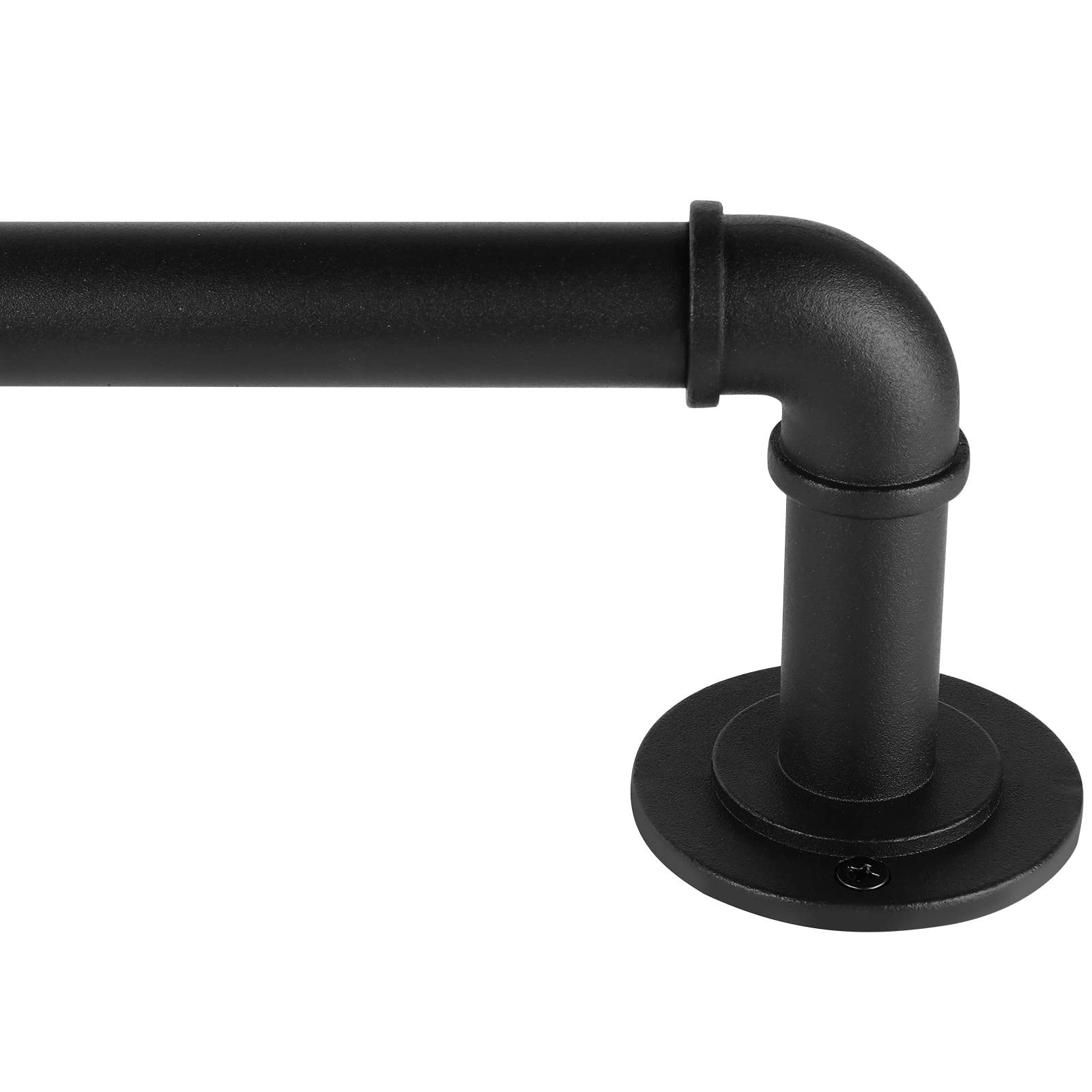 33 to 45 Inch Industrial Pipe Curtain Rods for Windows 28 to 48 Inch