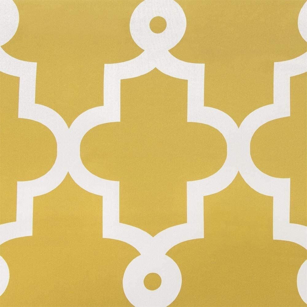 Set 2 Yellow Geo Trellis Curtains Panels Drapes 63 84 96 108 L Darken Grommet