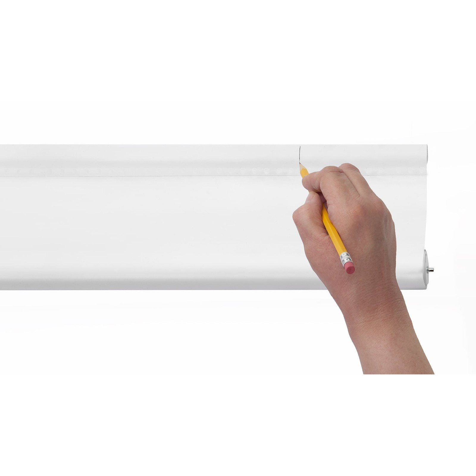 Tear Down Cordless Roller Shade, White Vinyl, Light Filtering, 72″x55″