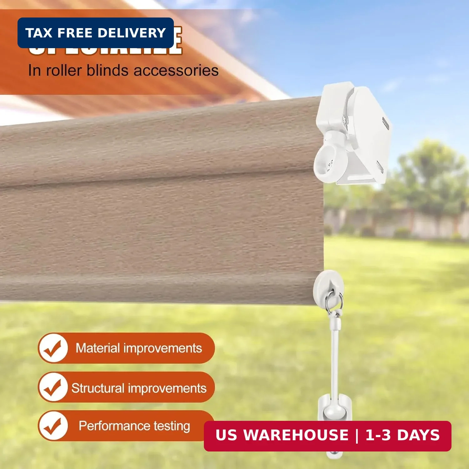 Sun Shade Replacement Parts, Cordless Crank Kit, Roller Blind mounting Bracket,f