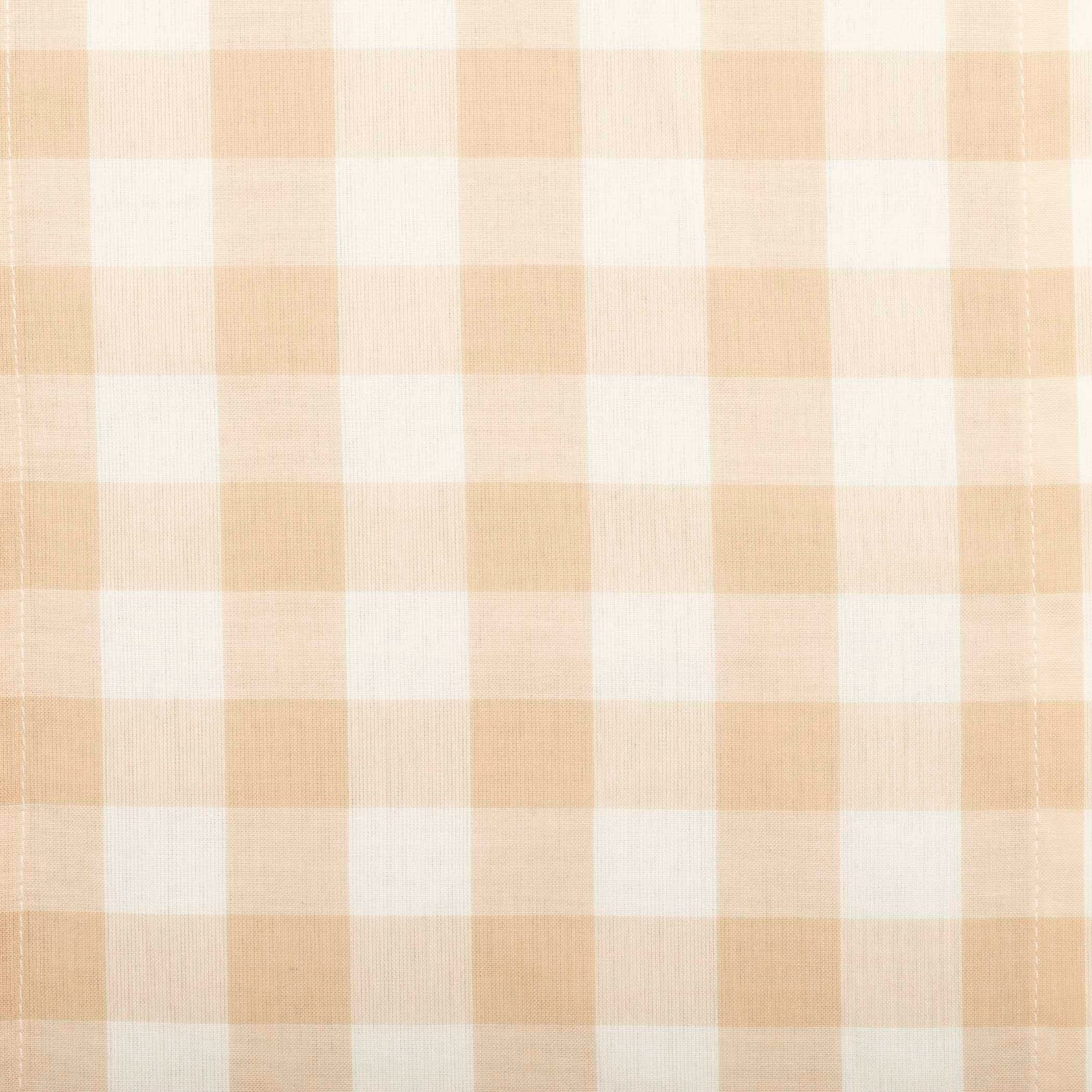 Annie Buffalo Tan Check TIER SET 24″ Cafe’ 100% Cotton Lined