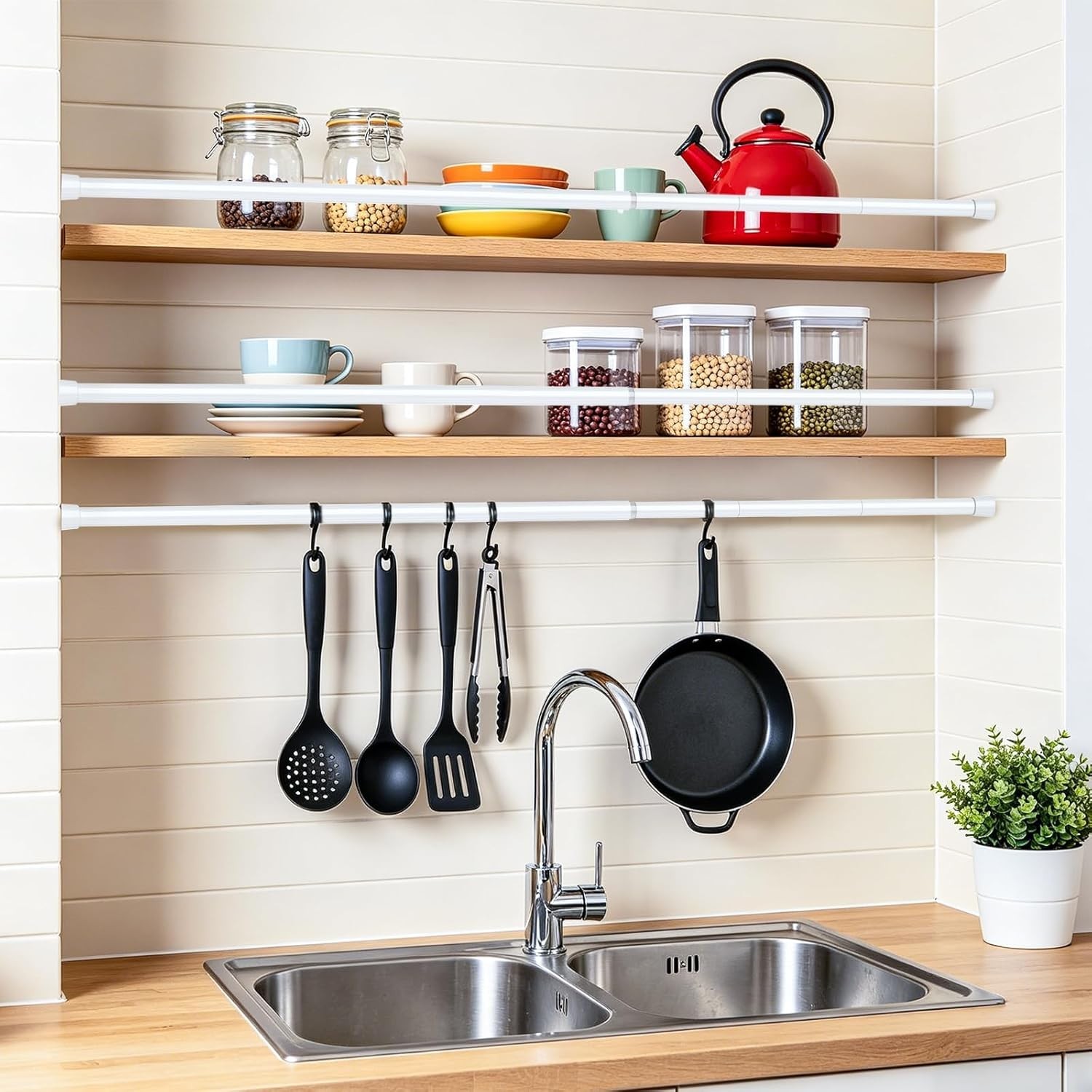 Renters’ Choice: Adjustable Tension Curtain Rods 16-40 Inch, No Tools Needed