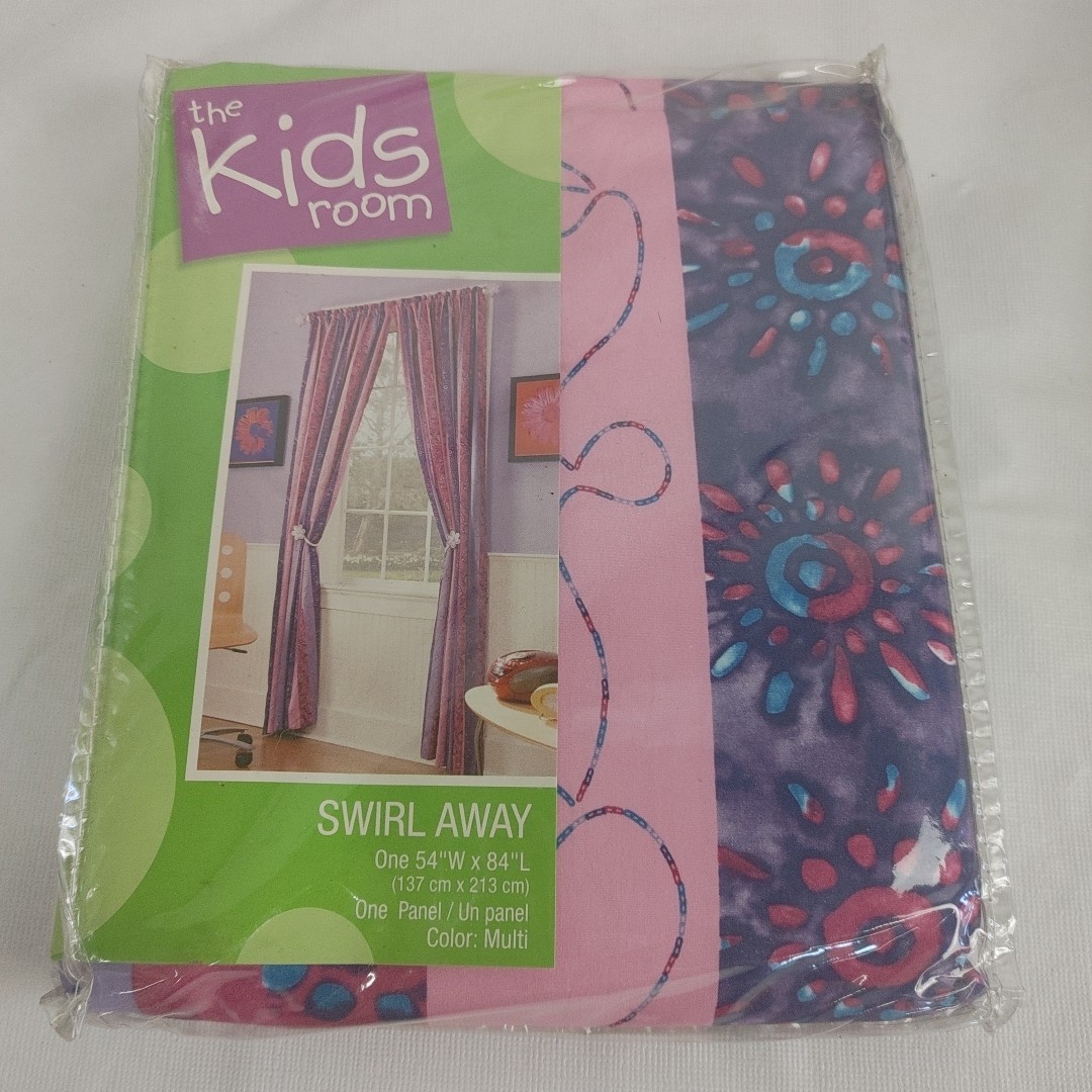 The Kids Room Swirl Away Panel Set Of 3 Each Has One 54”x84” Panel. New