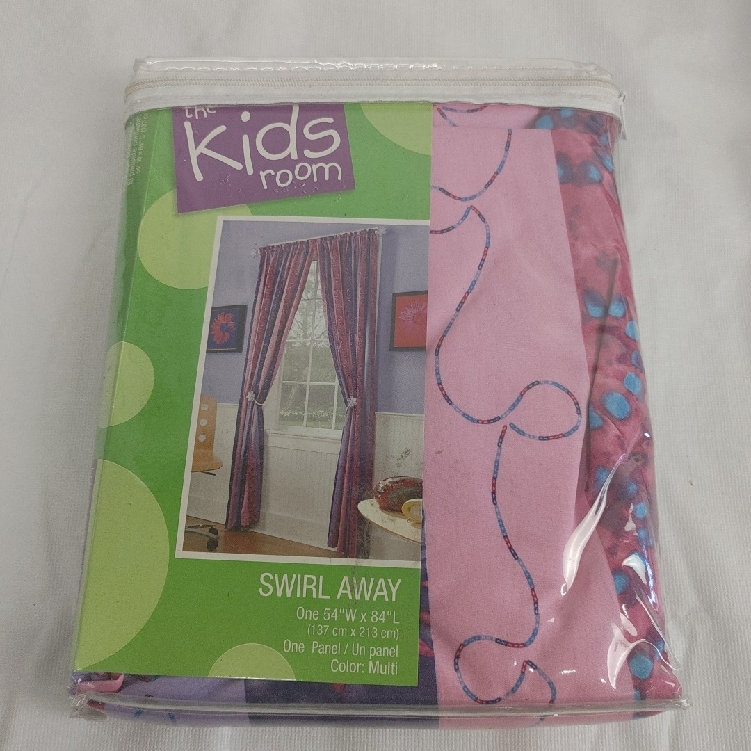 The Kids Room Swirl Away Panel Set Of 3 Each Has One 54”x84” Panel. New