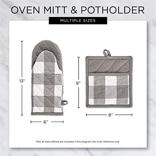 Buffalo Check Kitchen Collection, Classic Oven Mitt Rectangular Red & Black