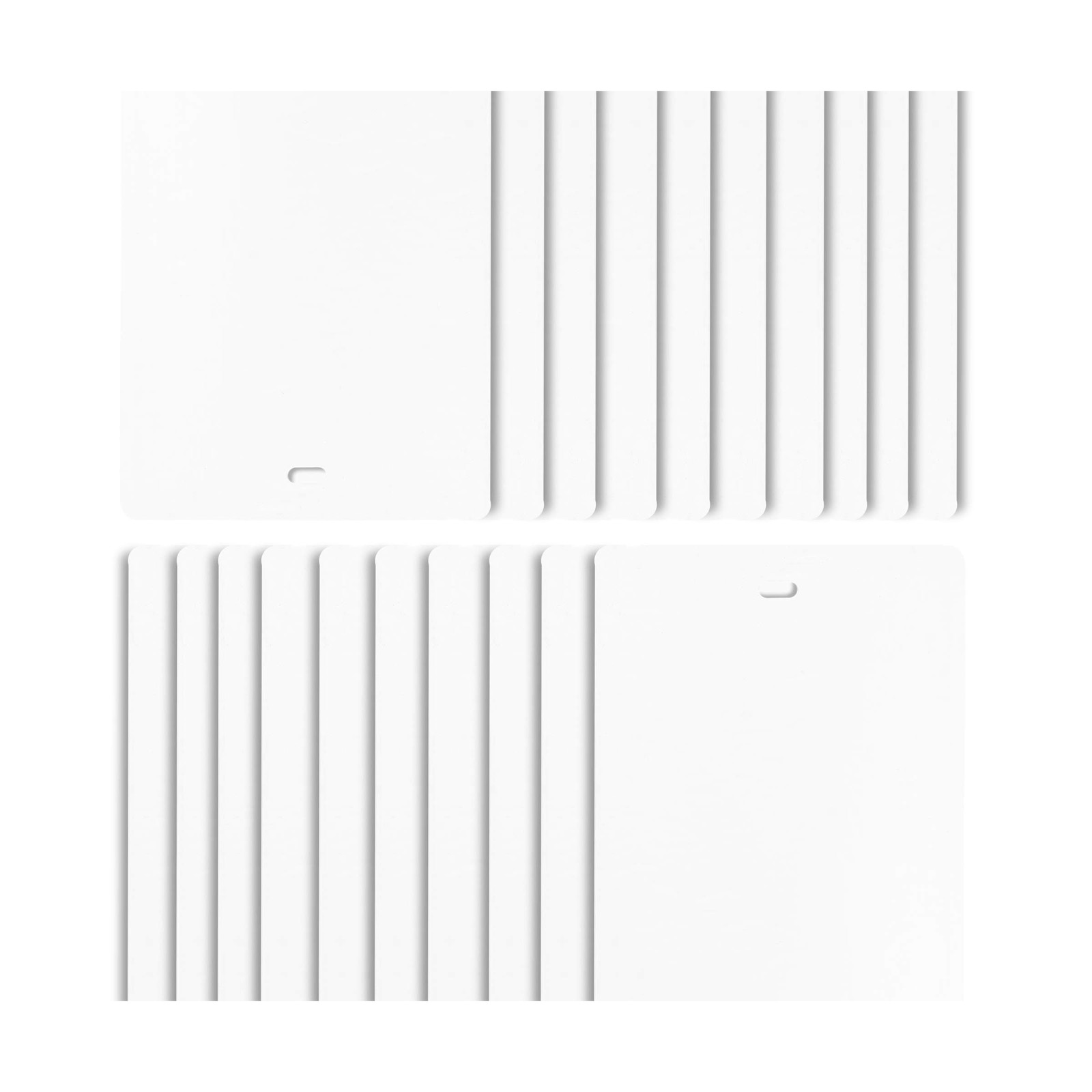 DALIX PVC Vertical Blind Replacement Slats Curved Smooth White 70.5 x 3.5 (20…