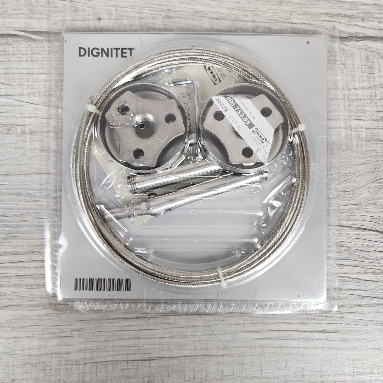 IKEA DIGNITET Curtain Wire System / Extra Connector / 24 RIKTIG Hooks NIP