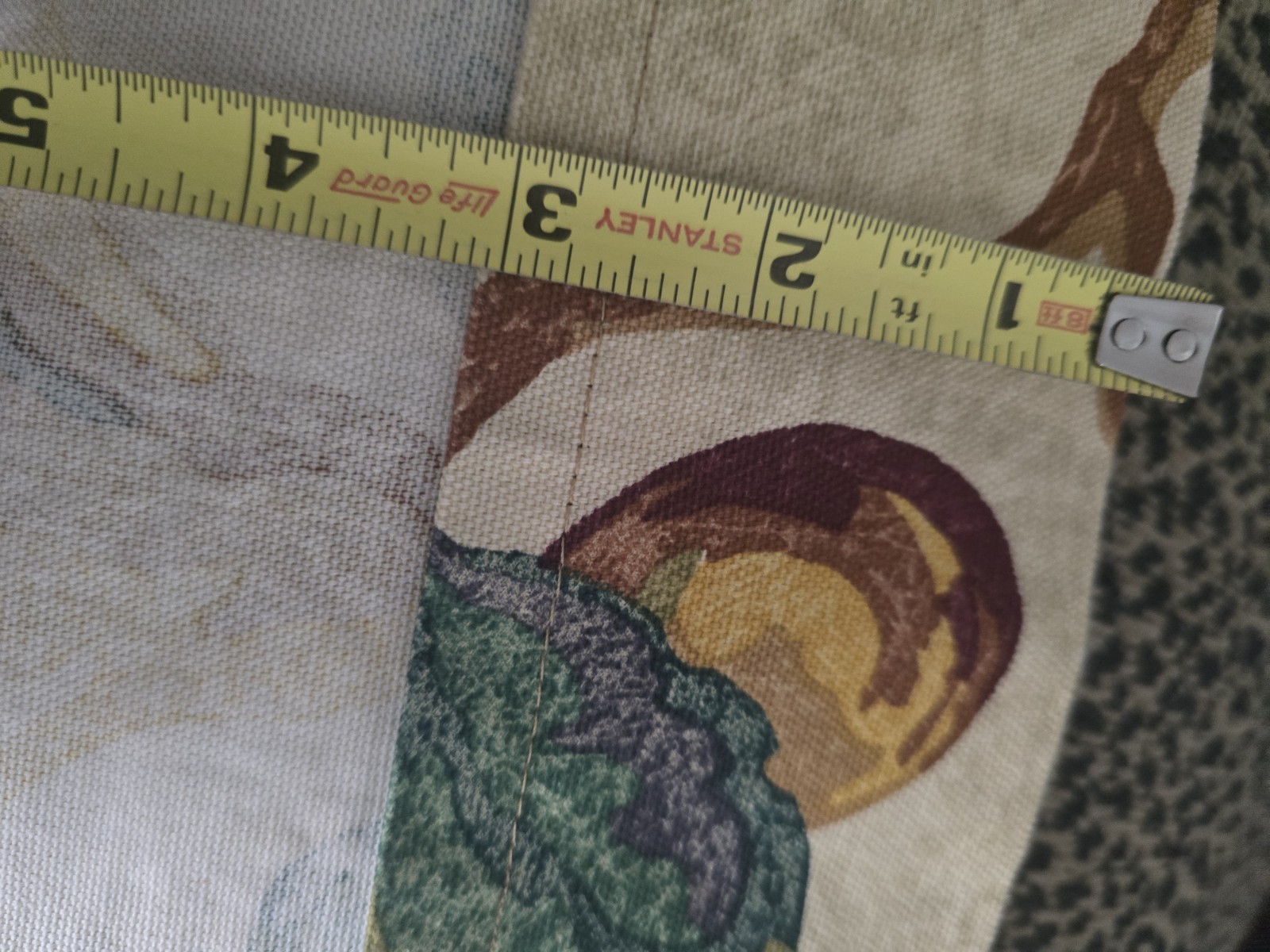 Set of 4 Extra-wide Custom Fruit Print Drapery Panels – Heavy Decorator Fabric
