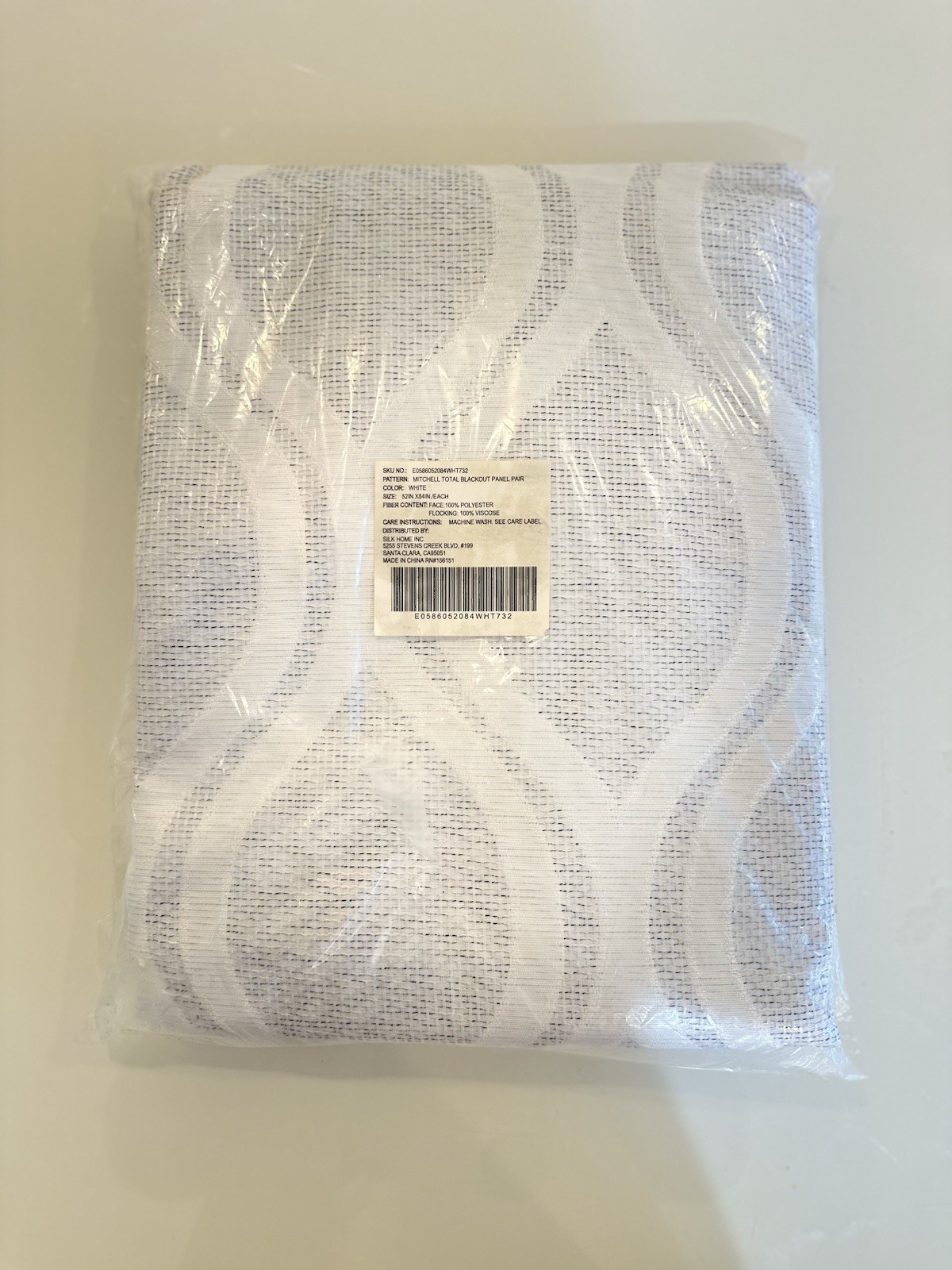 Sun Zero Lichtenberg Blackout Curtains Cream Color 52″ x 84″ (2pairs-104 x 84in)