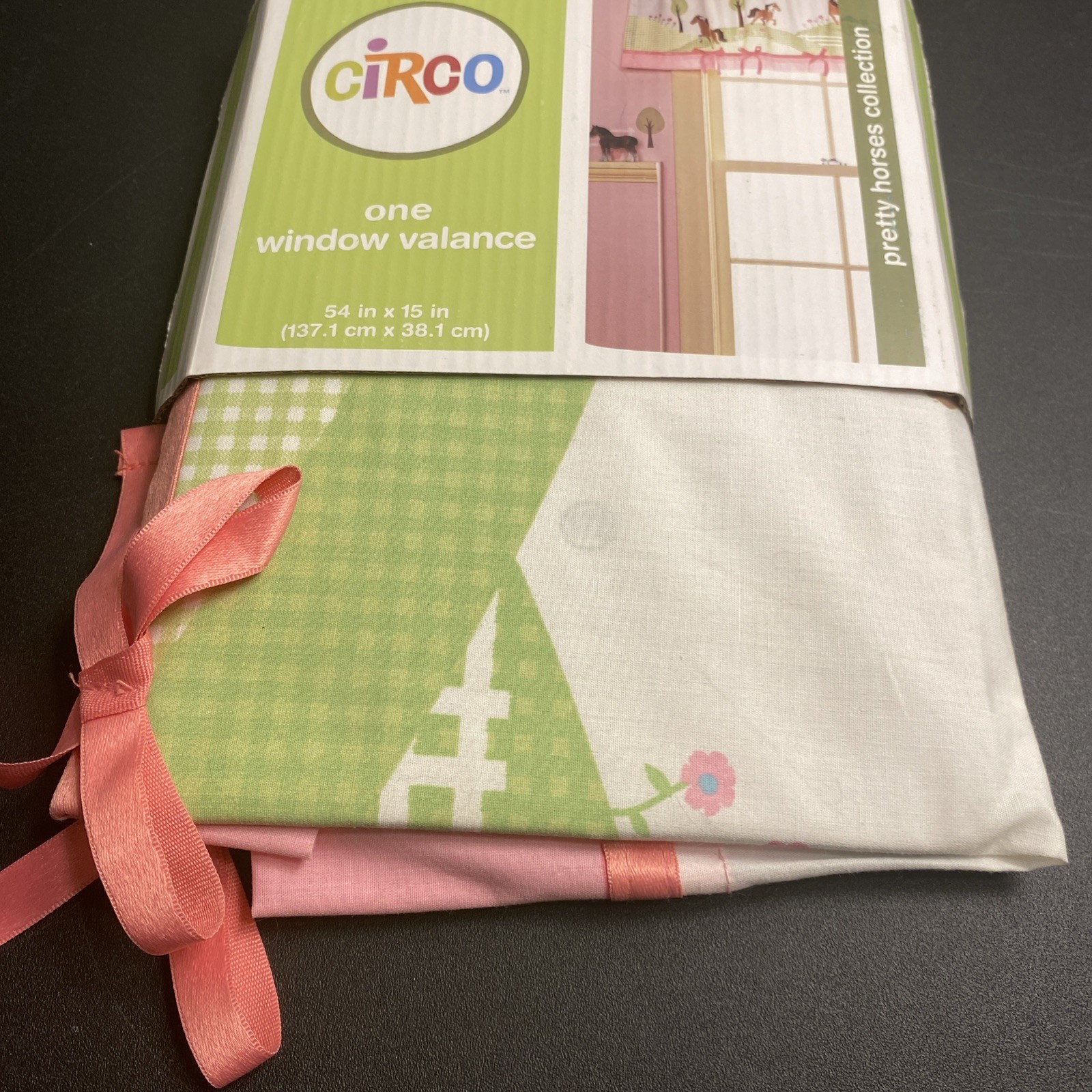 Circo Target Pretty Horses Window Valance Curtain Topper 54″ x 15″ New Sealed