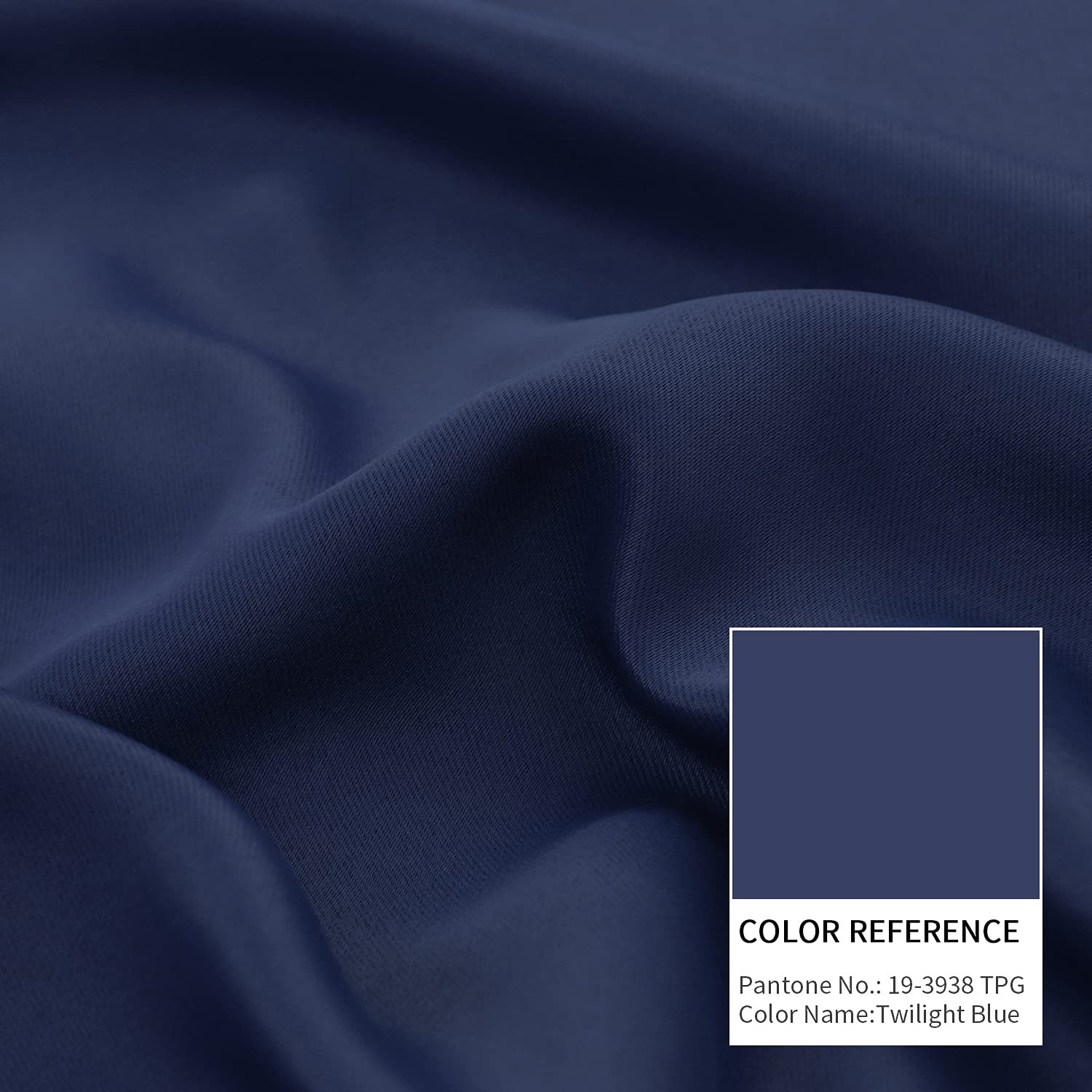 Navy Blue Cafe Curtains 48 Inch Length- 34 x 48 inch Rod Pocket and Back Tab …