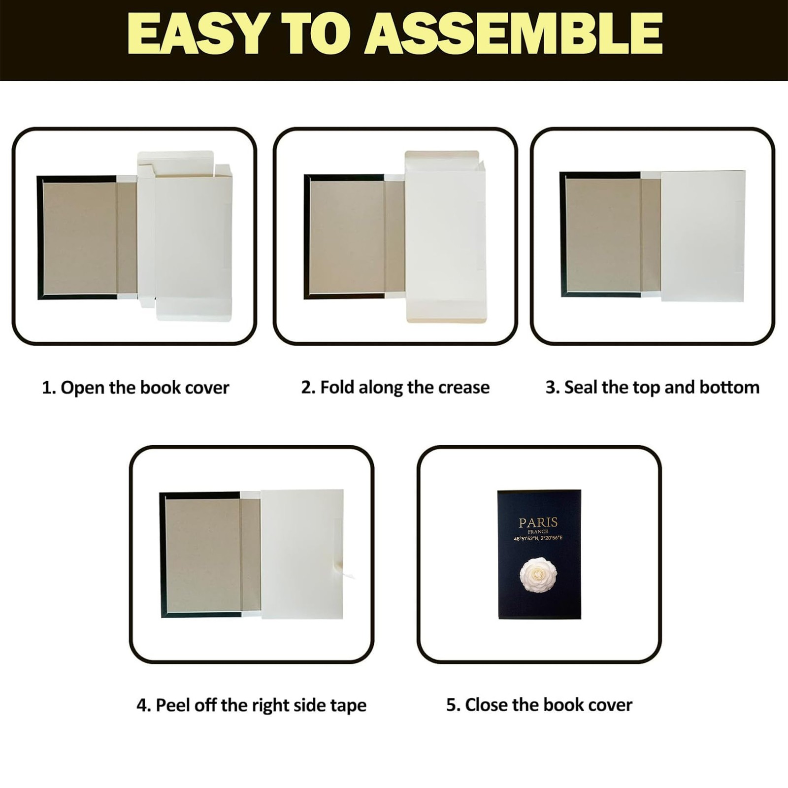 Decorative Books for Coffee Table Decor,3 PCS Stylish Fake Books of Room Deco…