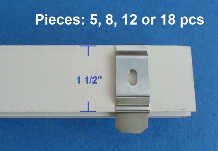 Vertical Blind C Clip Ceiling Mount Install Bracket For 1 1/2″ Rail 5-18 pcs