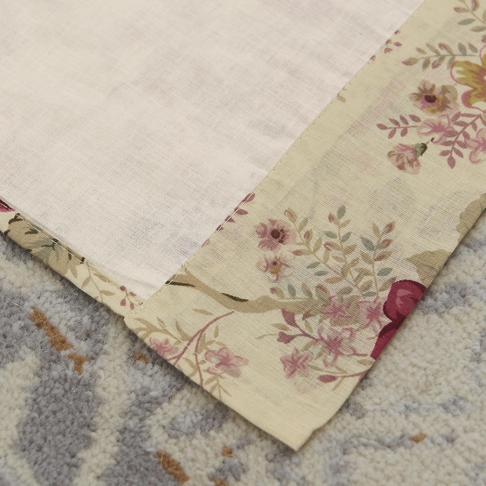 Greenland Home Antique Rose 100% Cotton Curtain Panel Pair, 42 W x 84 L Inche…