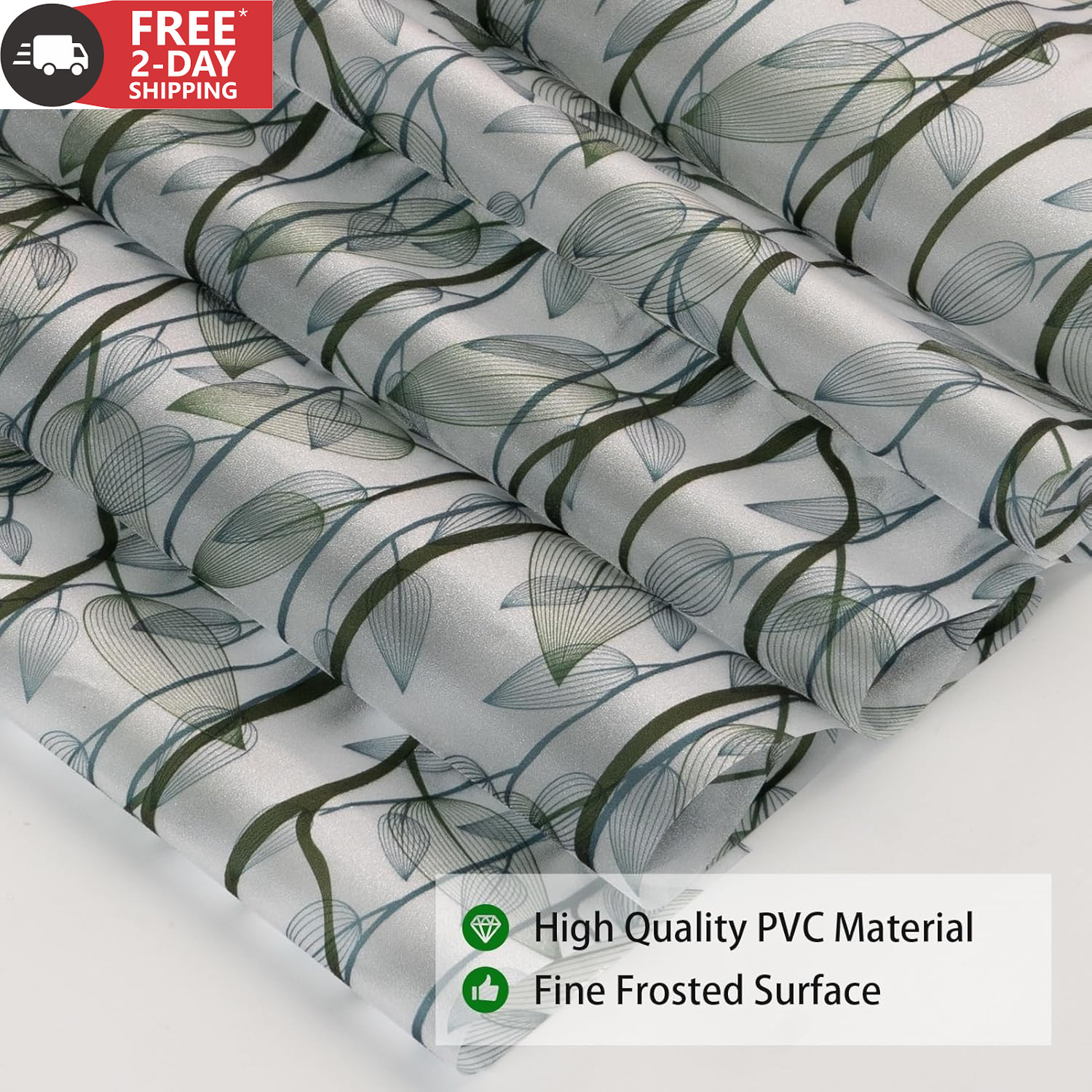 DKTIE Window Film Privacy with Installation Tools, Decorative Stained Glass Wind