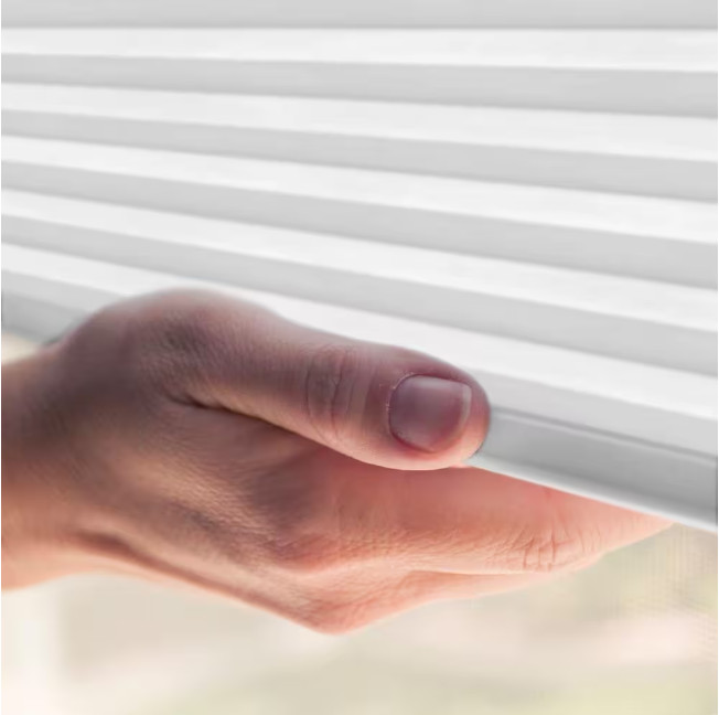Cordless Cellular Shade Whisper White Day and Night 27 in W x 72 in L
