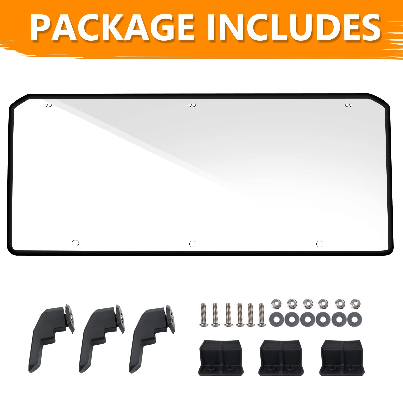 StarknightMT Rear Window For Ranger Midsize 570 500 – UV-proof Clear, Clear