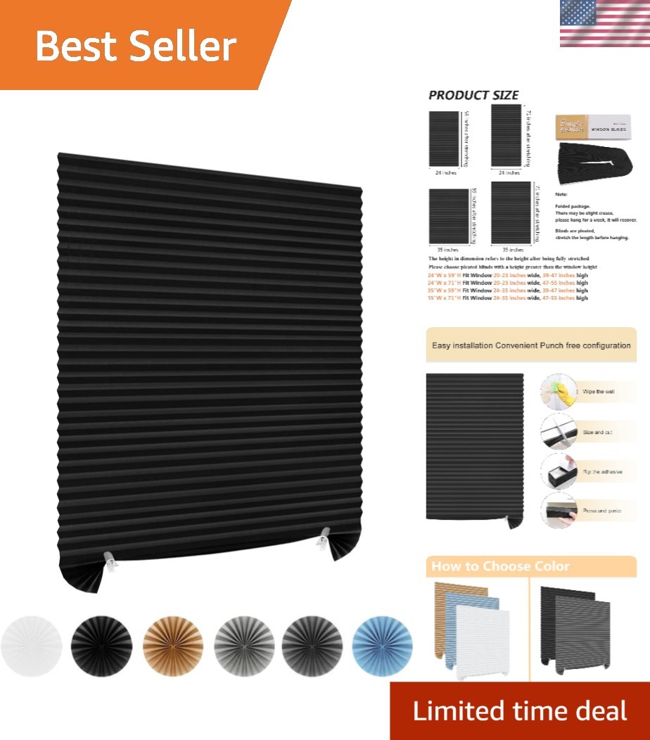 Customizable Cordless Blinds – Lightweight Blackout, Perfect for Any Room