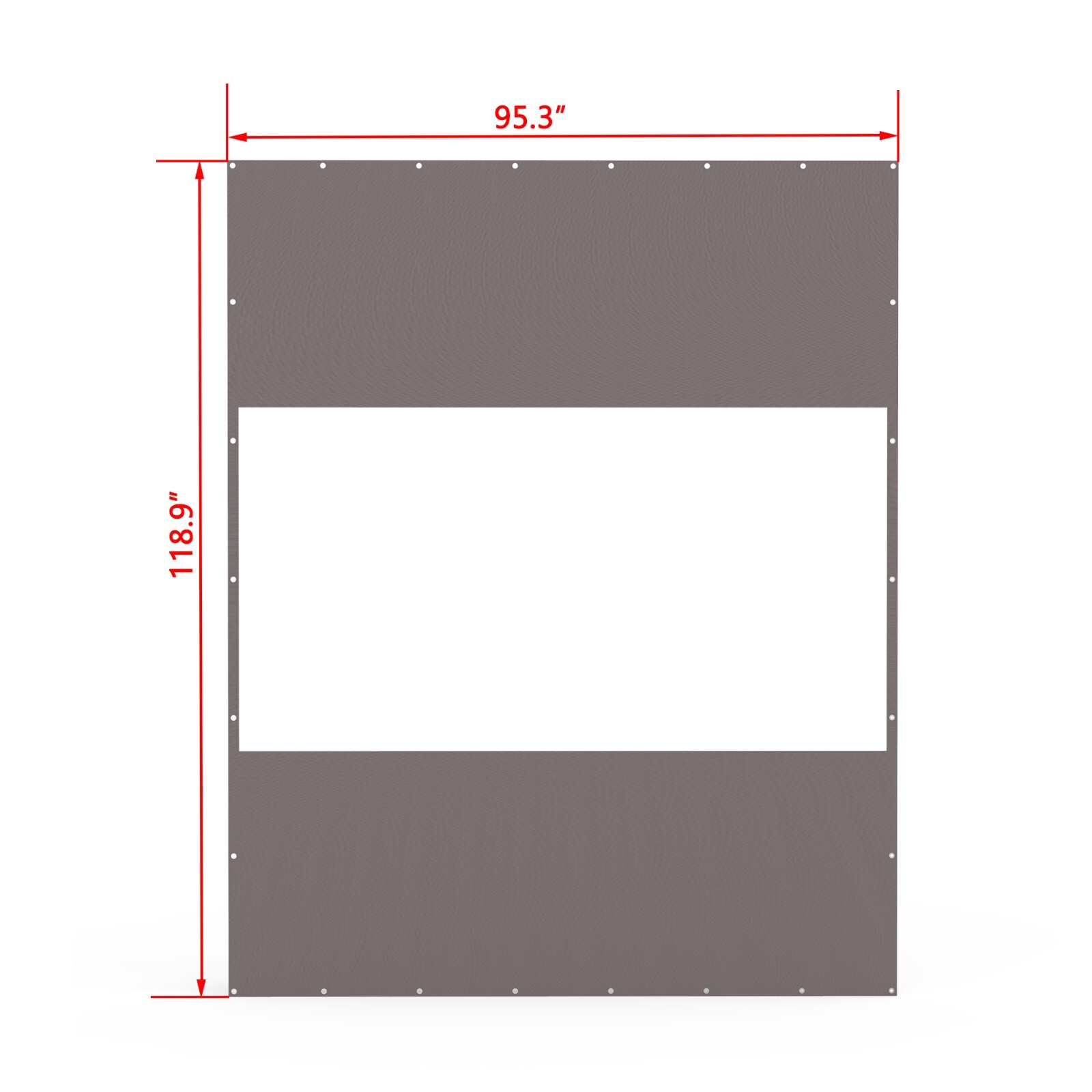 Domi 8x10FT Translucent Plastic Pravicy Curtains w/Eyelets,Elastic ropes,Gray