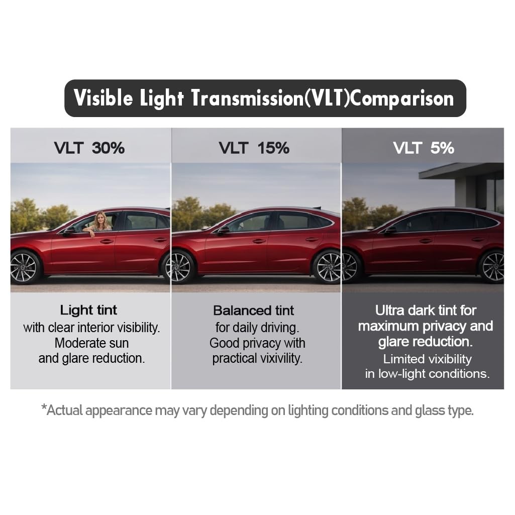 Automotive Window Tint Film Ceramic 5% 15% 30% VLT 30% VLT 20in X 10ft