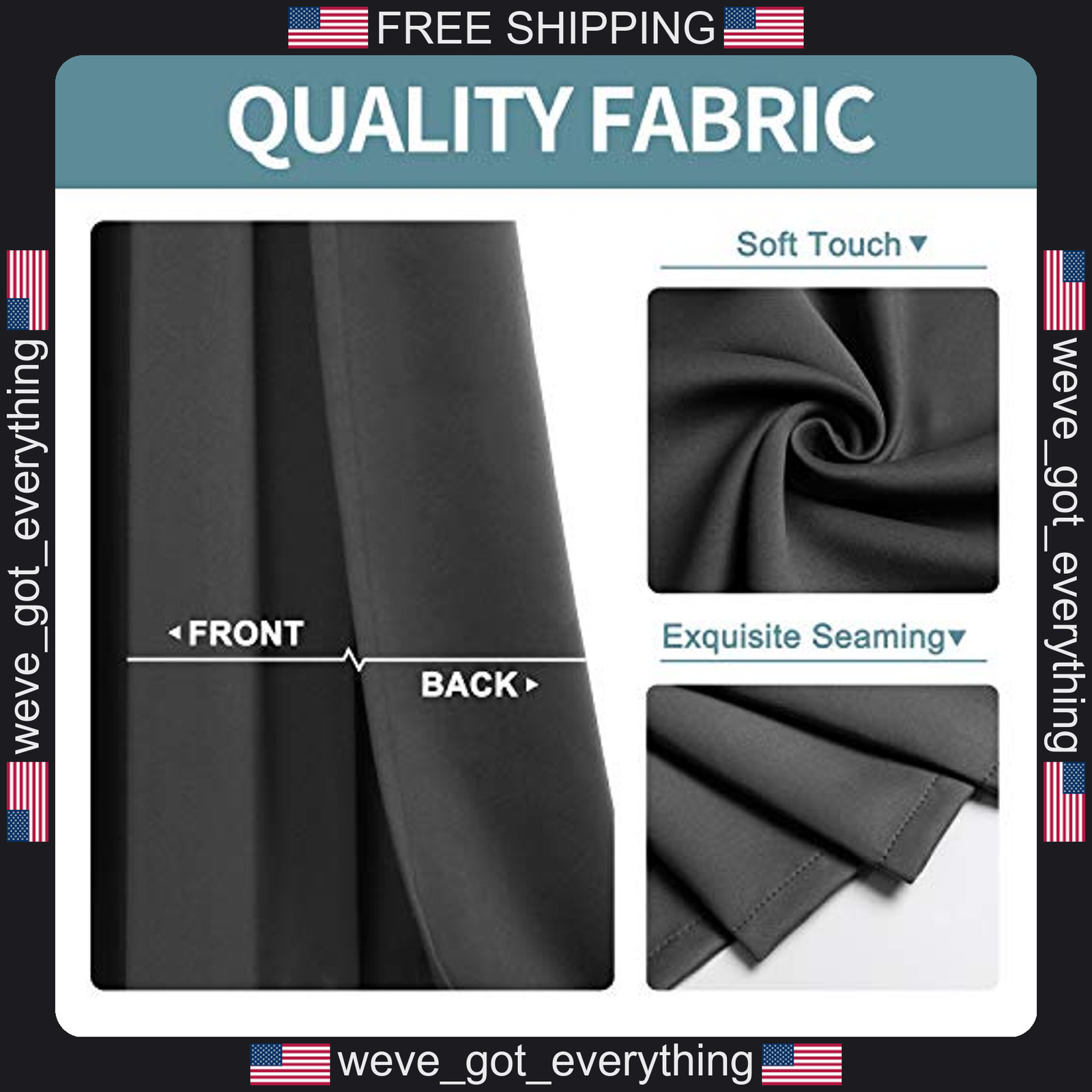 Single Doorway Curtain Panel Dark Grey Privacy Insulation
