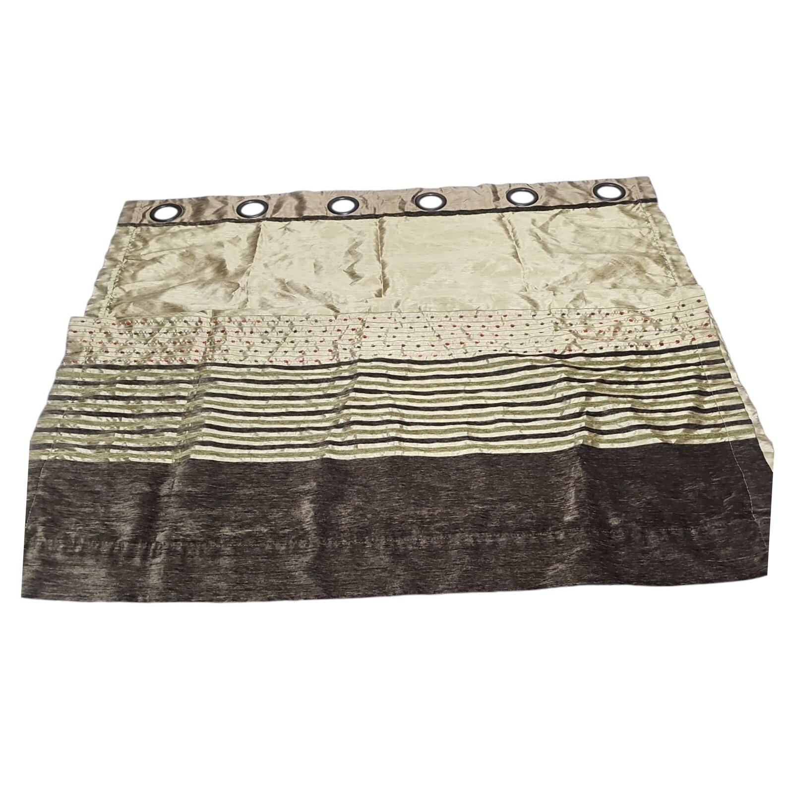 Studio JCP Studio Curtain Panel Grommet Striped Room Darkening Beige Brown 52×40