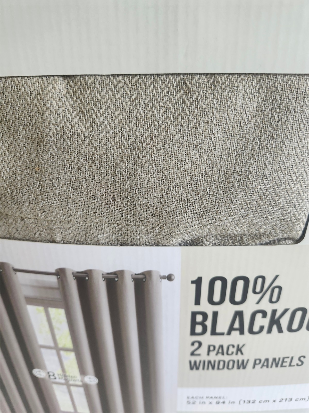 Blackout Curtains Panel Pair by Piper 52”x84” Magnetic Closure| 2 Pack Brown