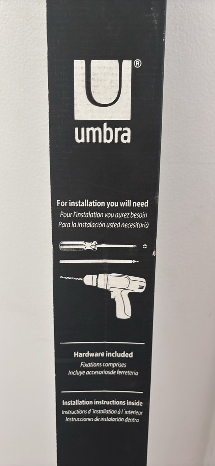 NEW Adjustable Curtain Rod 72-144” Length 1.25” Diameter In Box Nickel Steel