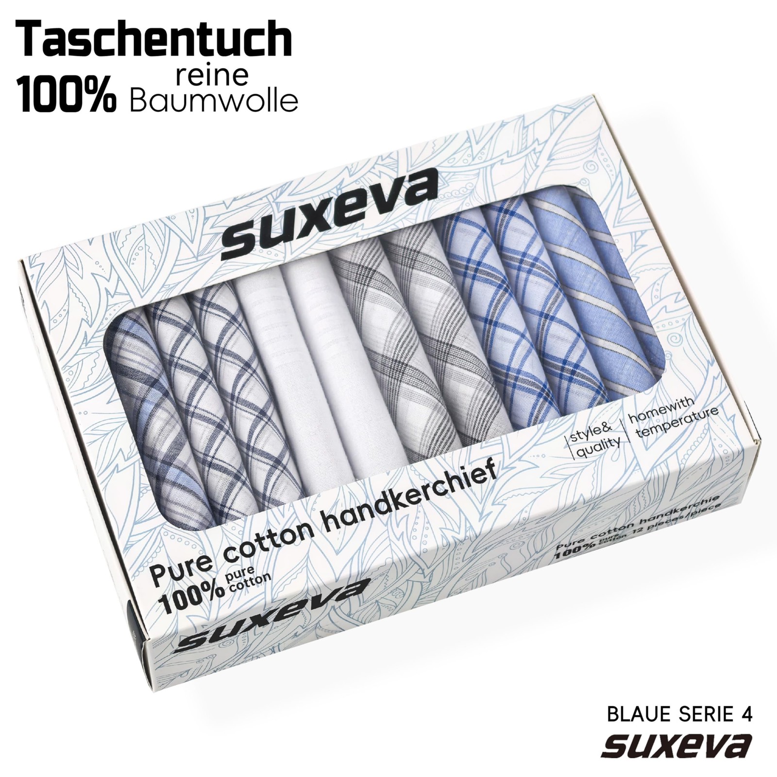 Men’s 12 Pack 100% Cotton Checkered Handkerchiefs, 15.75 Inch Soft Absorbent …