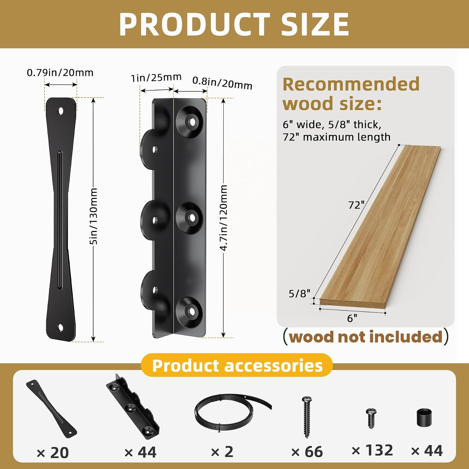 Metal Louver Bracket Kit,Deck Sunblind System Brackets,Flex Fence Louver System,
