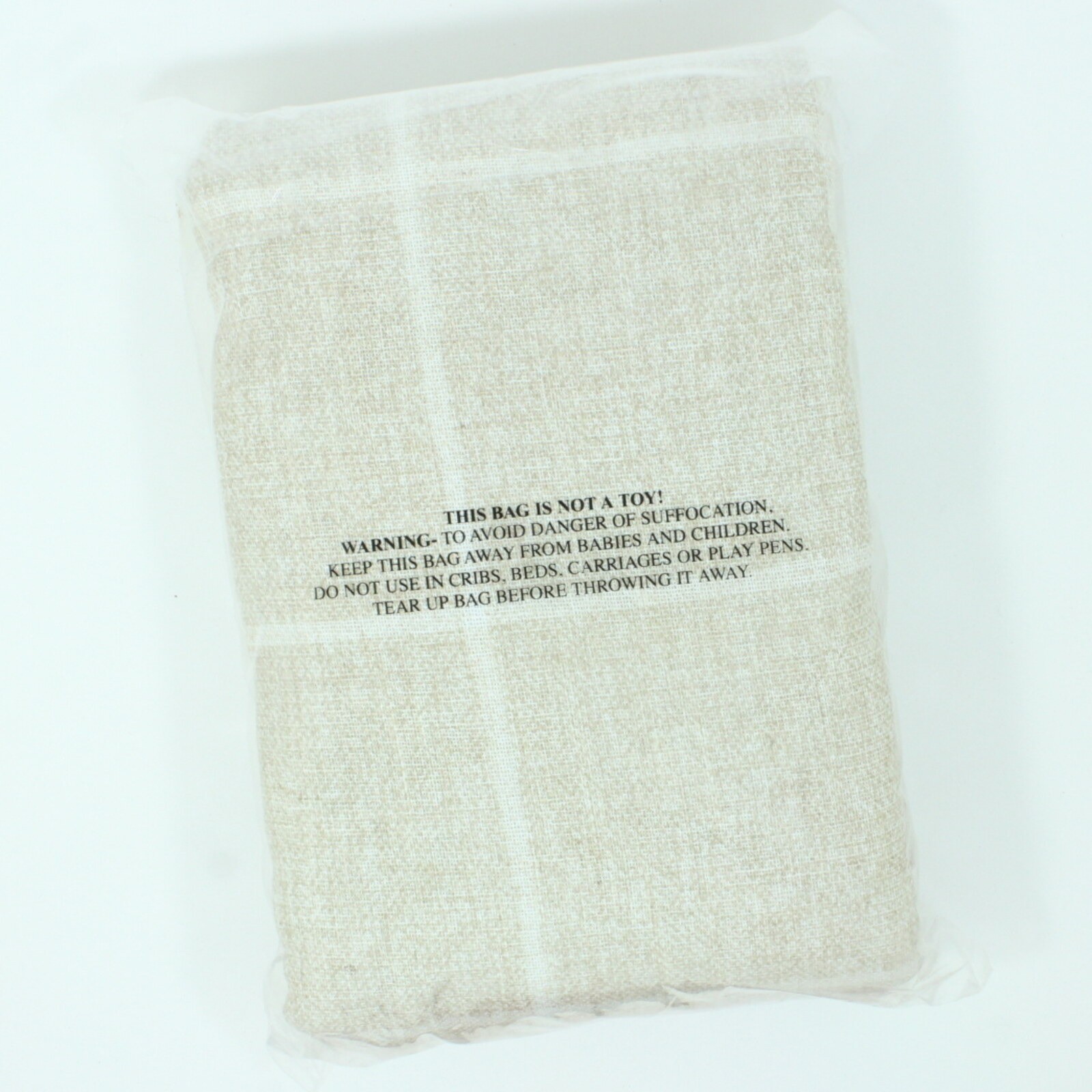Elrene Blackout Curtain Panel Rod Pocket Back Tab Beige 52×95 Windowpane