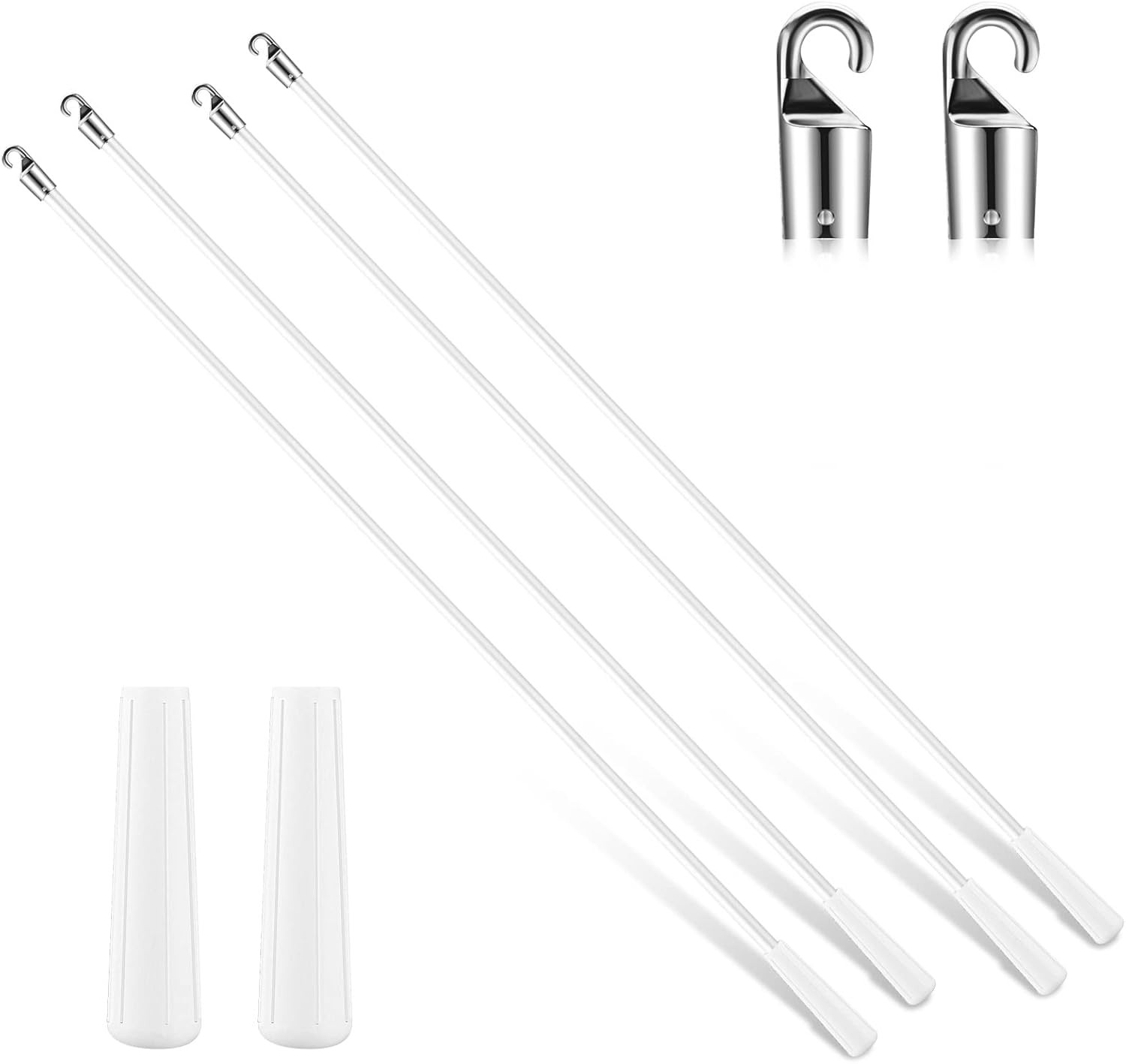 4 Venetian blind rod replacement parts Door curtain opening accessories 24 in