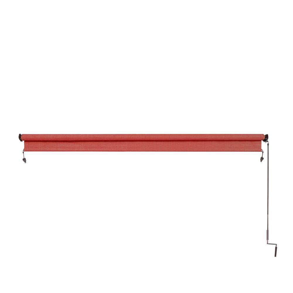 Coolaroo Exterior Roller Shade Terracotta Fade Resistant 96 in. W x 72 in. L