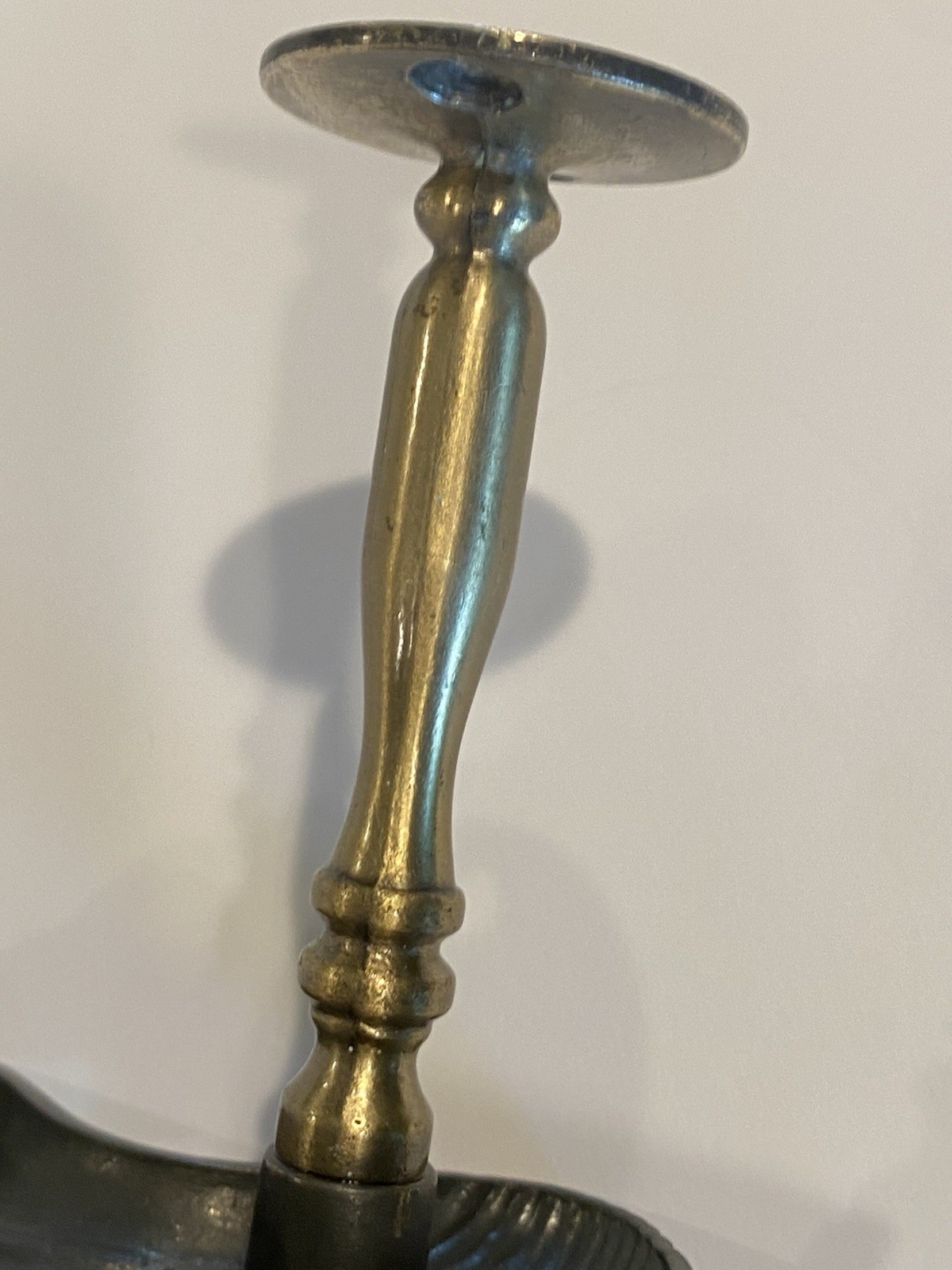 Vintage Brass Shell Curtain Tieback Hook Regency Beach Drape Tie Back 5.5”