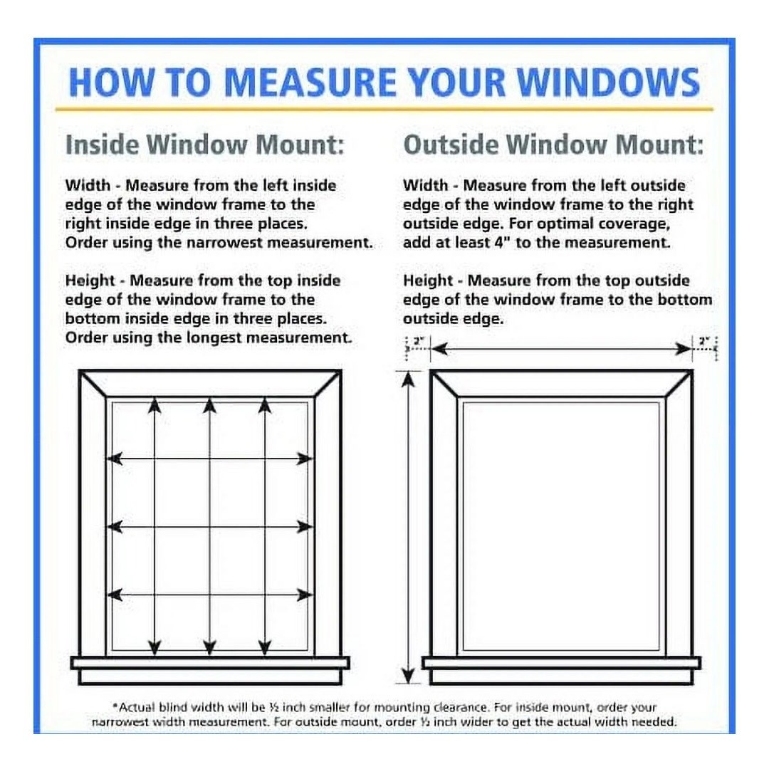 Mainstays 1″ Cordless Vinyl Light Filtering Mini Blinds, White, 34″ W x 64″ L