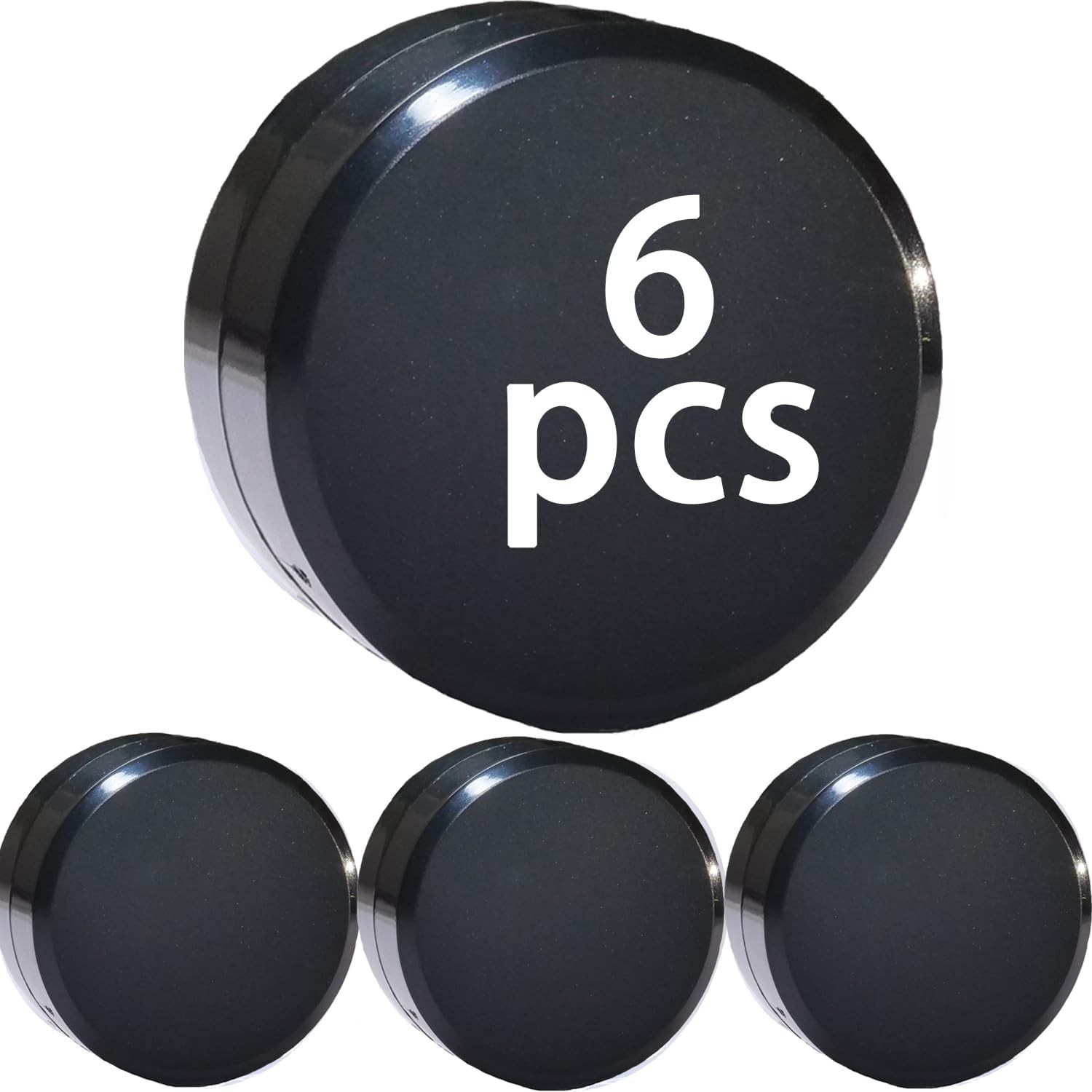 6 PCS Shower Curtain Weights Bottom, Magnetic Heavy Duty 6pcs, Black