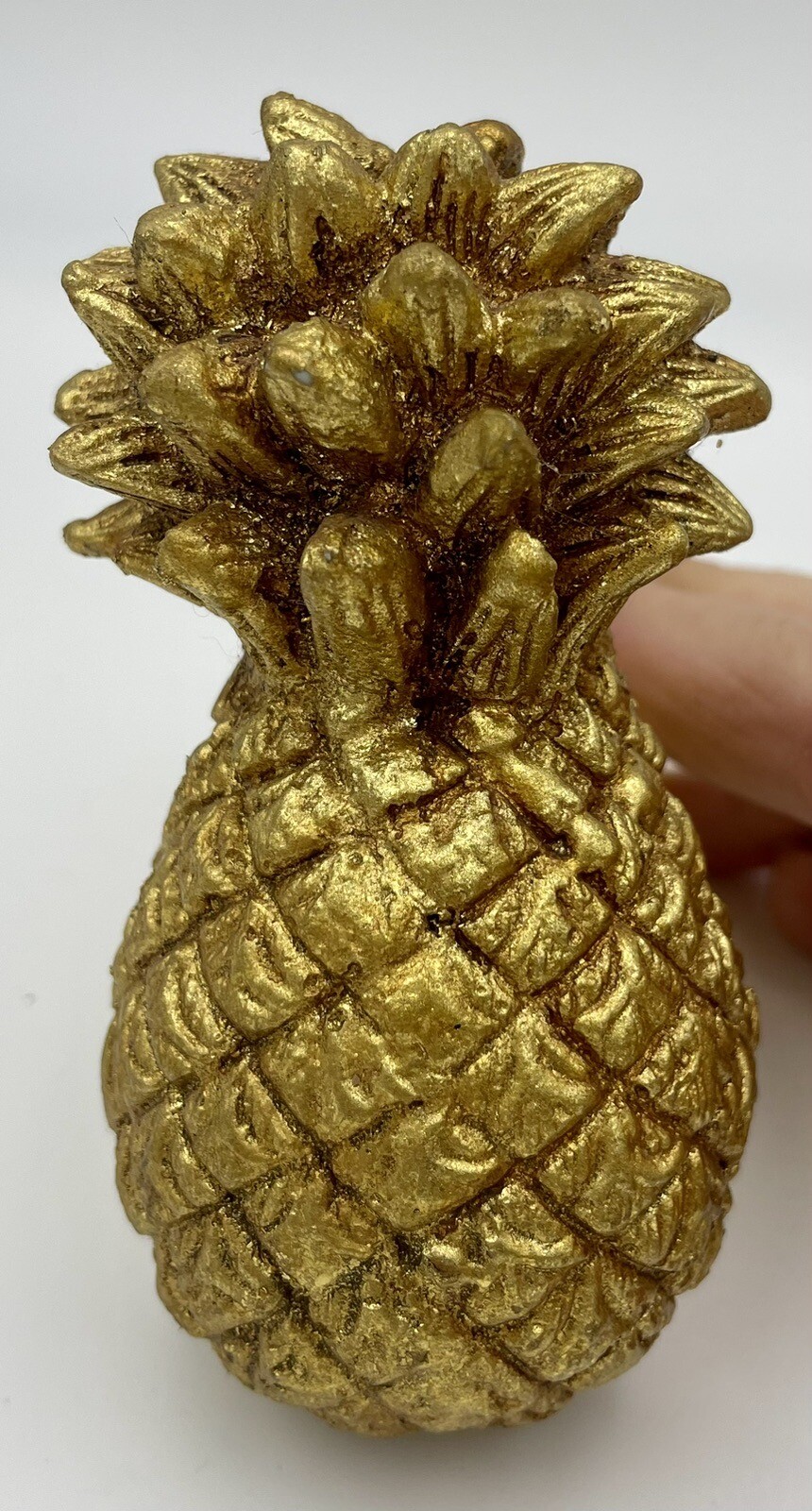 Large Pineapple Curtain Tie Back, 5 1/2” L, 4” H, Made In Philippines, Resin
